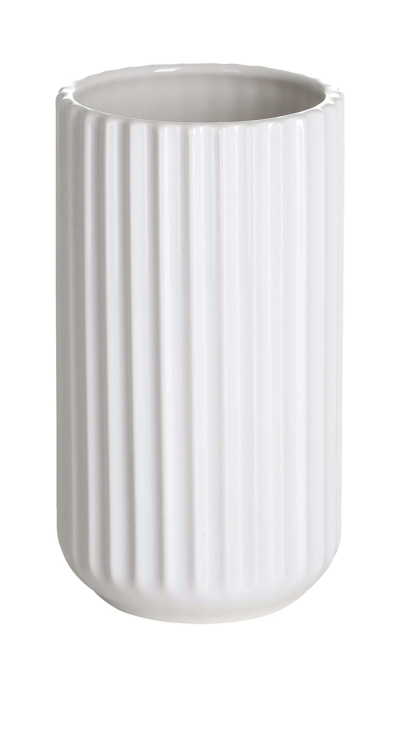 Lyngby vase 15 x 8.6 cm - Hvid porcelæn