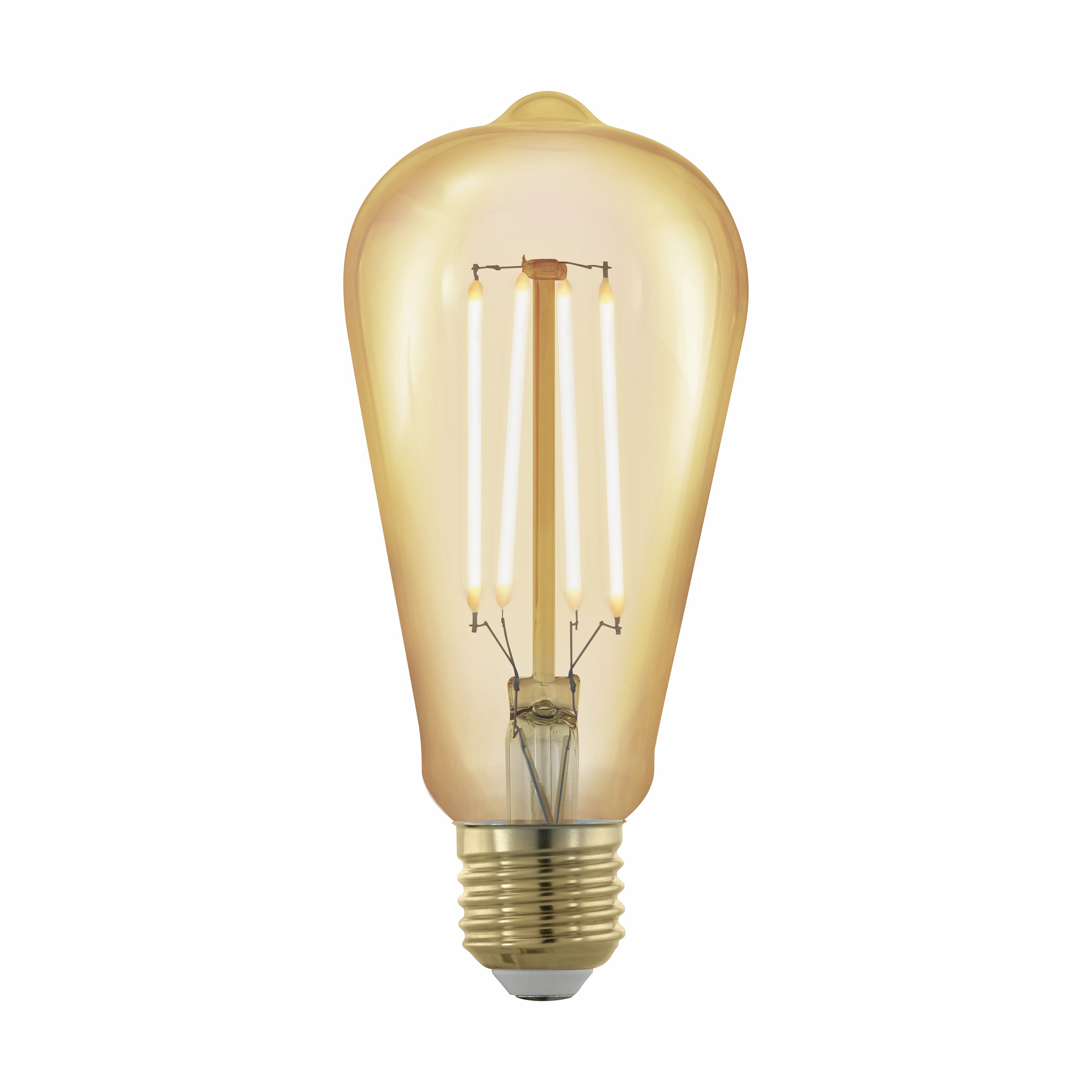 Vintage LED pære deko 14,3 x 6,4 cm sokkel e27 - Edison amber