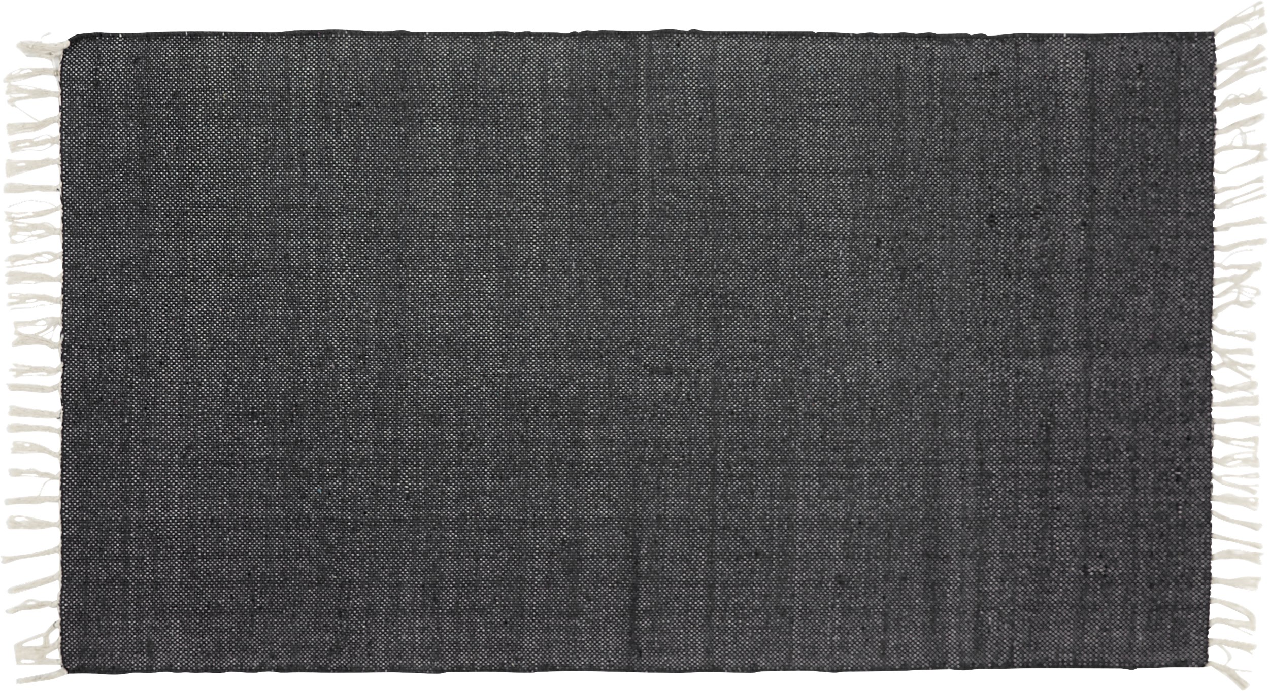 Joye Tæppeløber 65 x 140 cm - Mørkegrå bomuld
