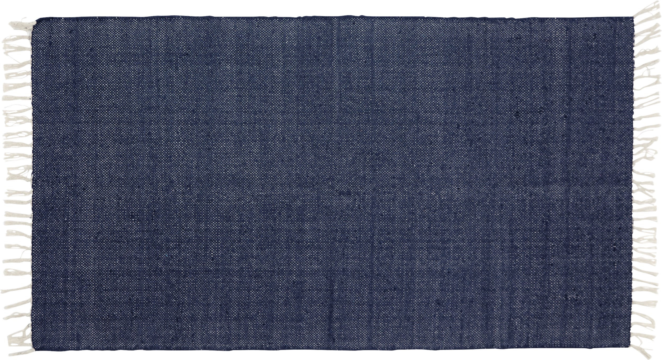 Joye Tæppeløber 65 x 140 cm - Mørkeblå bomuld
