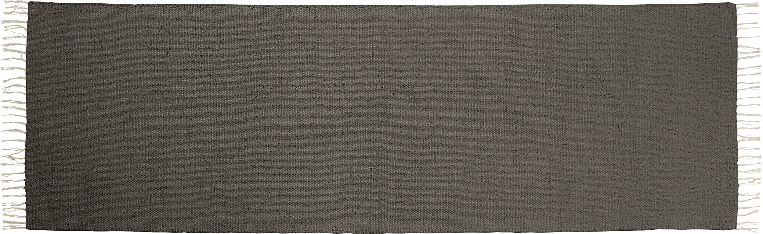 Joye Tæppeløber 80 x 250 cm - Mørkegrå bomuld