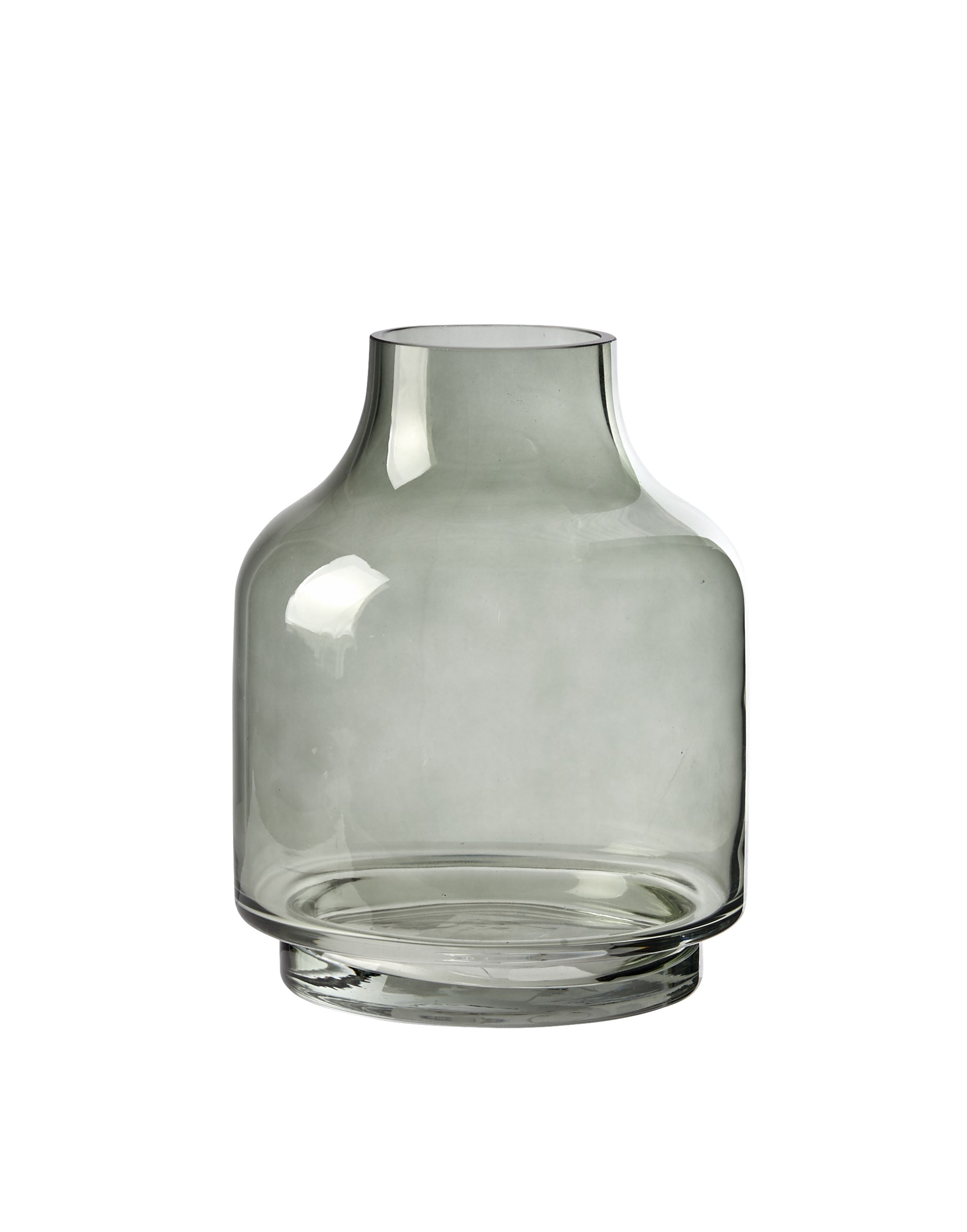 Vibeke Vase 20 x 17 cm - Grøn glas