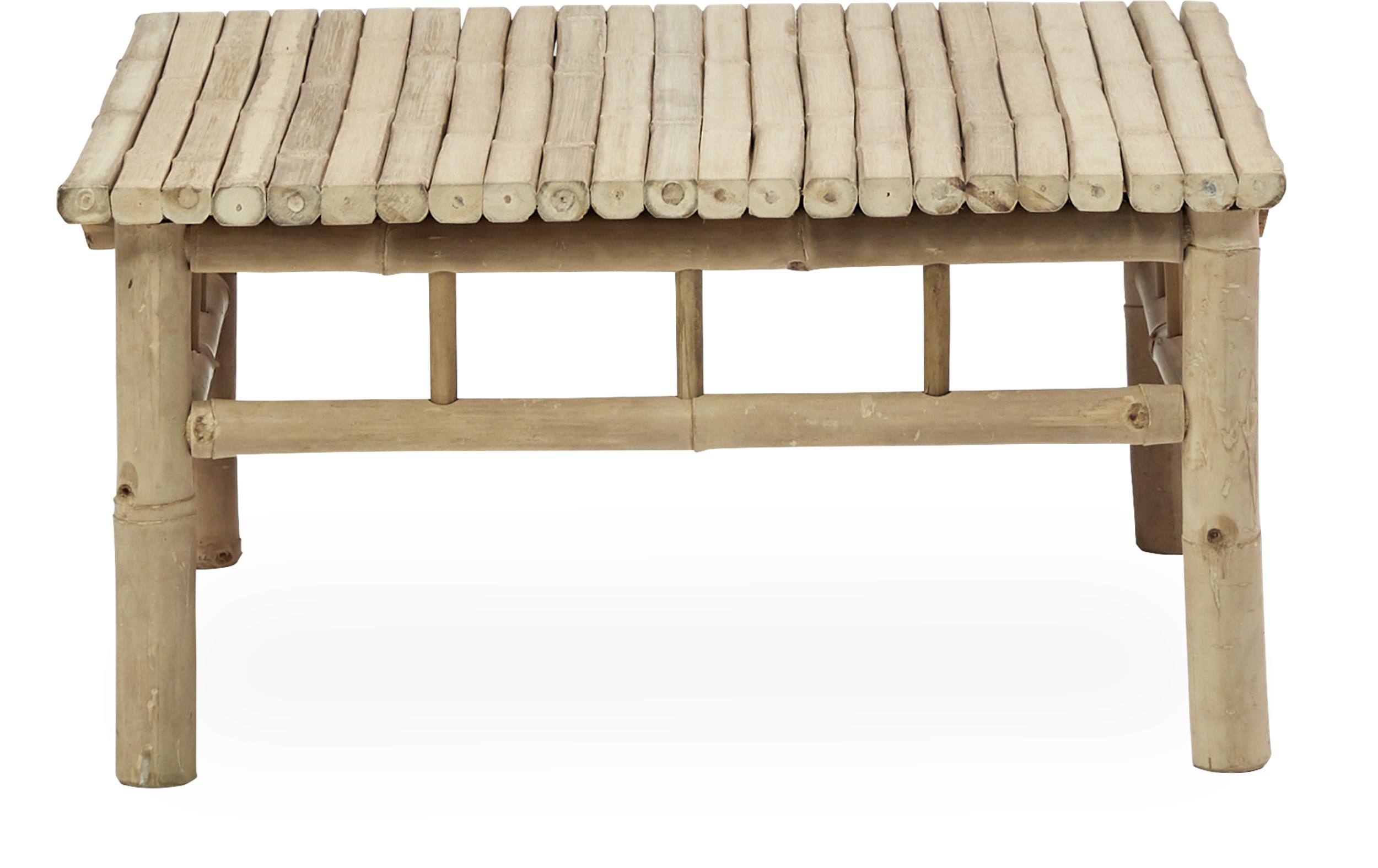 Halong Loungebord 70 x 70 x 35 cm - Bambus