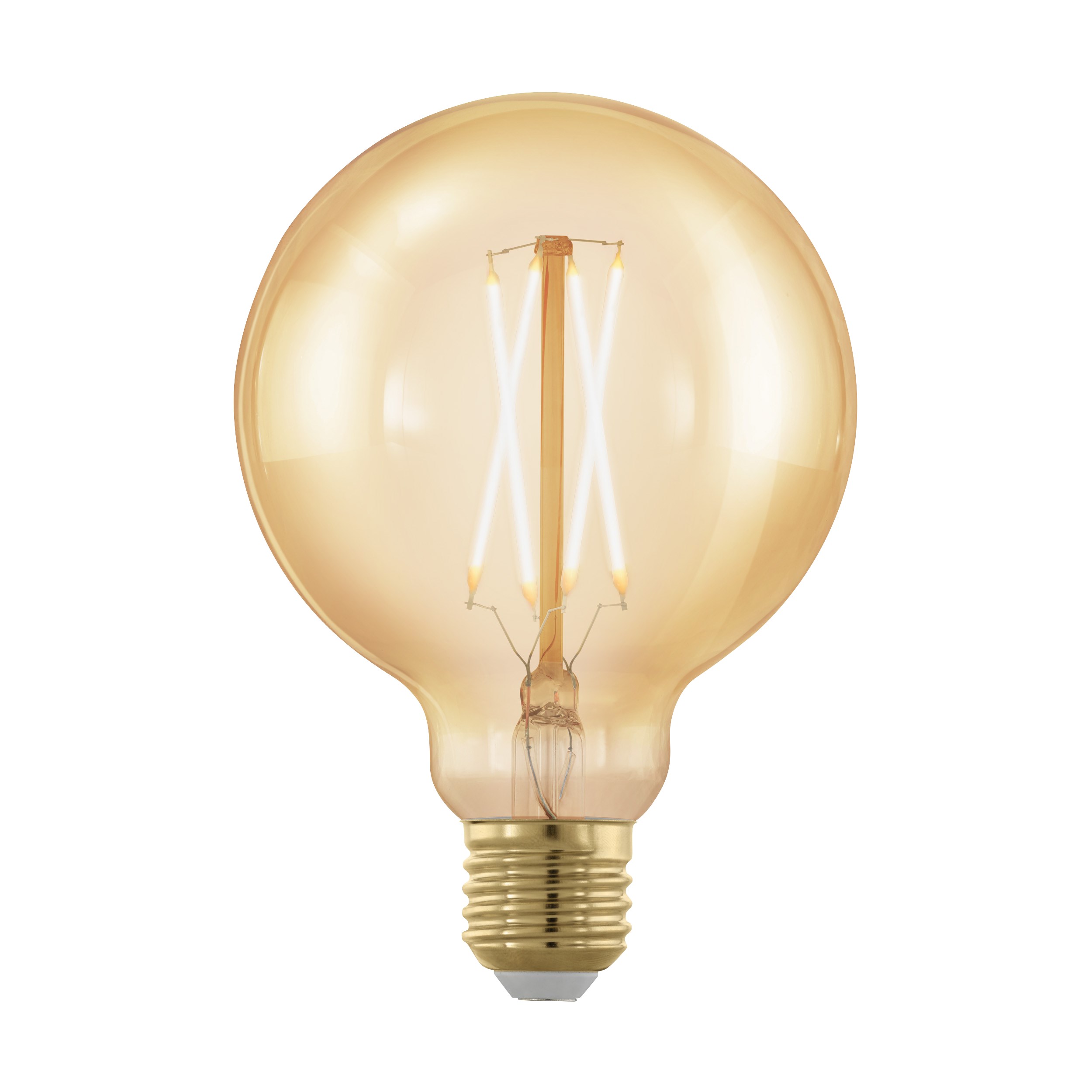 Eglo LED pære deko 15 x 9,5 cm sokkel e27 - Globe amber