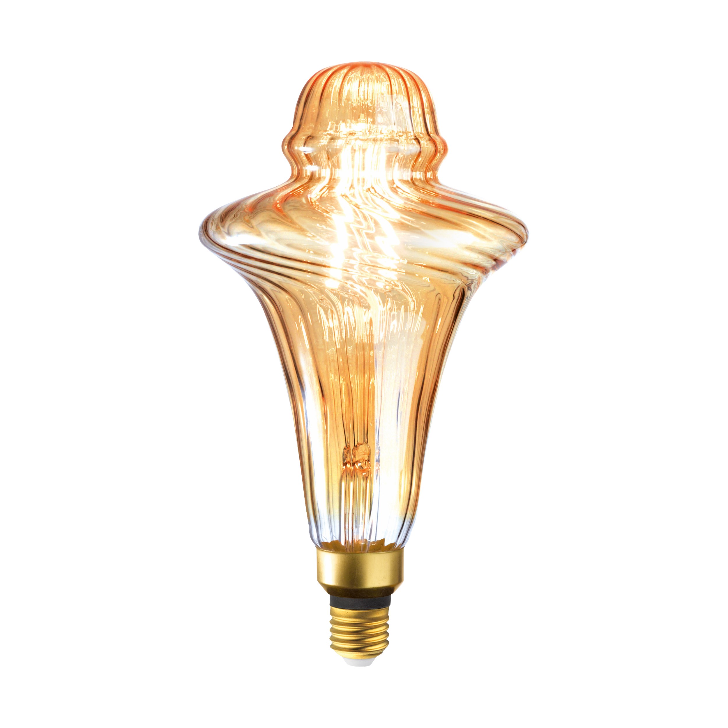Eglo LED pære deko 26,5 x 14,5 cm sokkel e27 - Jack amber med stribe mønster