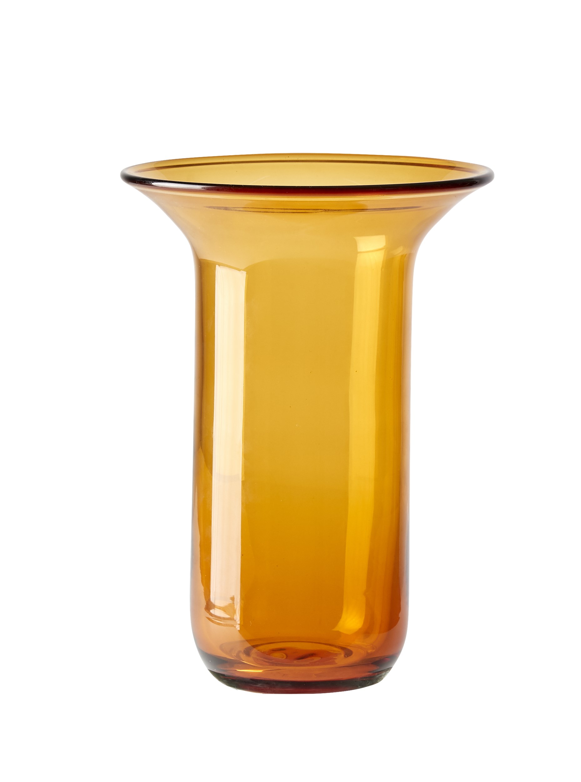 Luanne Vase 24 x 17,5 cm - Ravfarvet glas