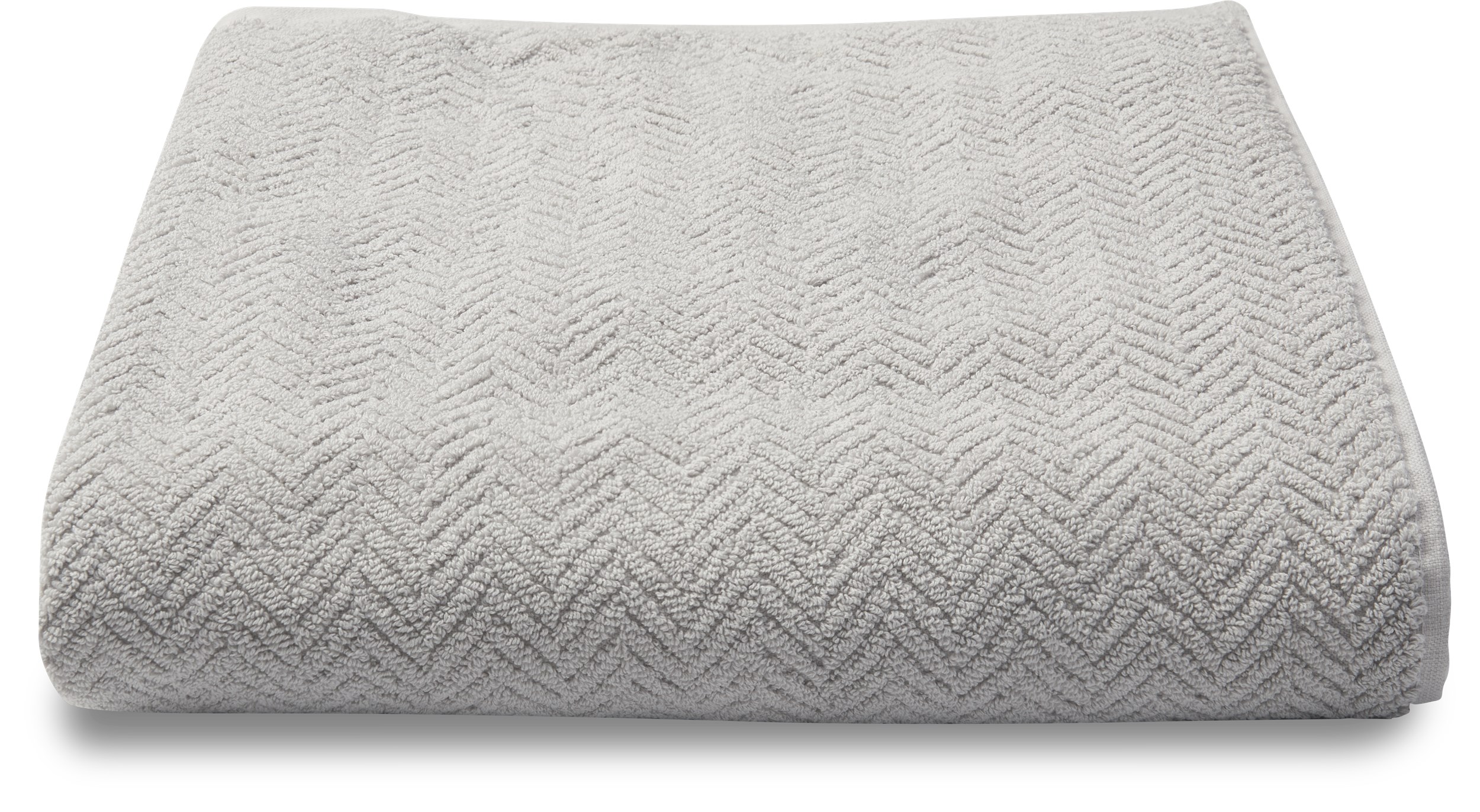 Vega Håndklæde 70 x 140 cm - Micro chip økologisk bomuld og sildebensmønster