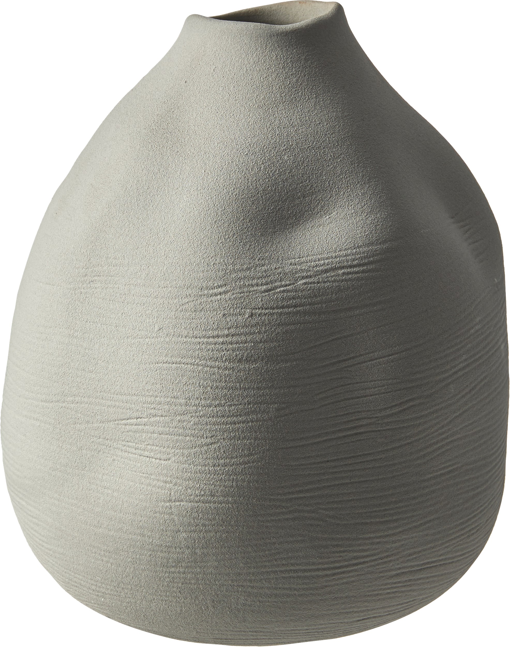 Peppy Vase 26 x 22 cm - Lysegrå lertøj