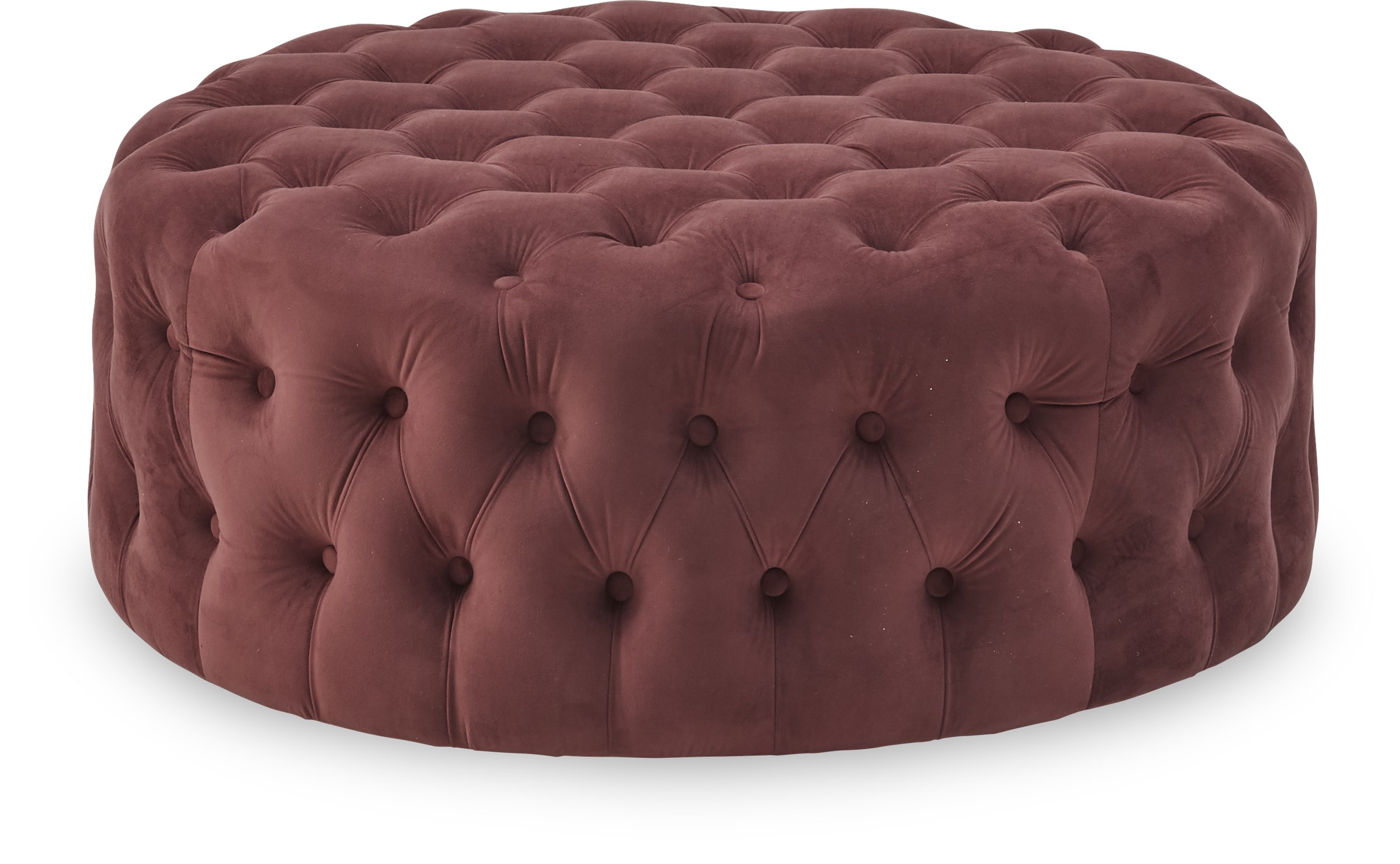 Cindy Sofa puf - Winered 2028-25 velour stof