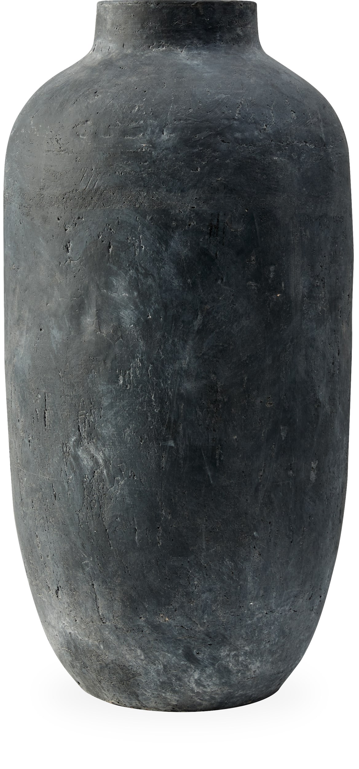Alesso Vase 73 x 35 cm - Sort terracotta