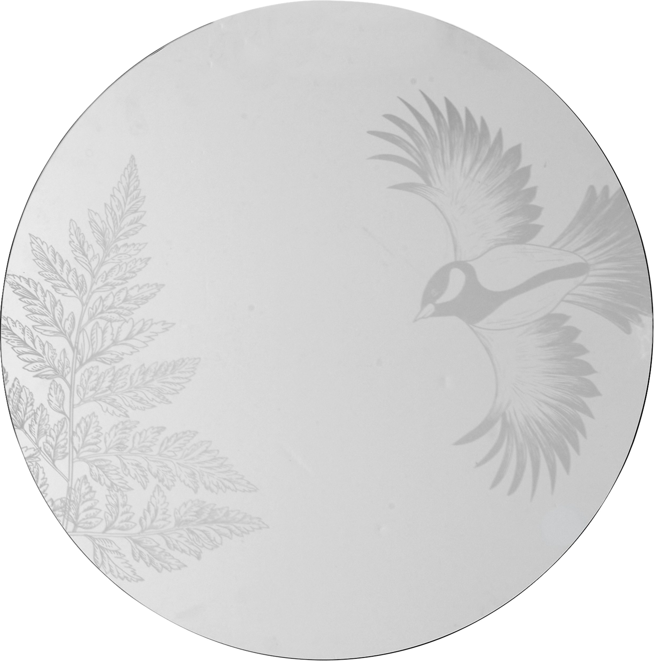 Bird Spejl 60 cm - Silver