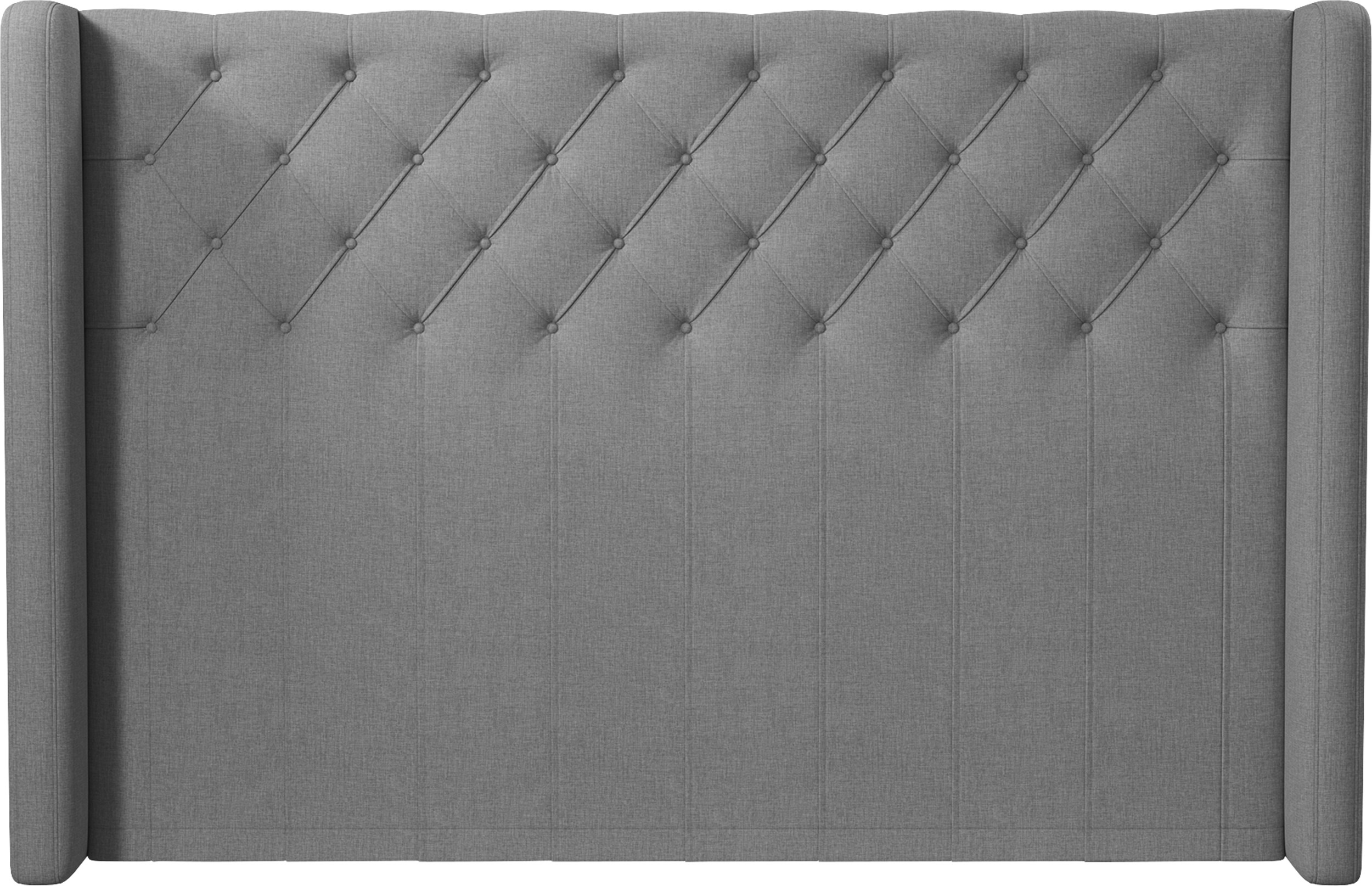 Dunlopillo Side Sengegavl 200 x 125 x 24 cm - Lysgrå