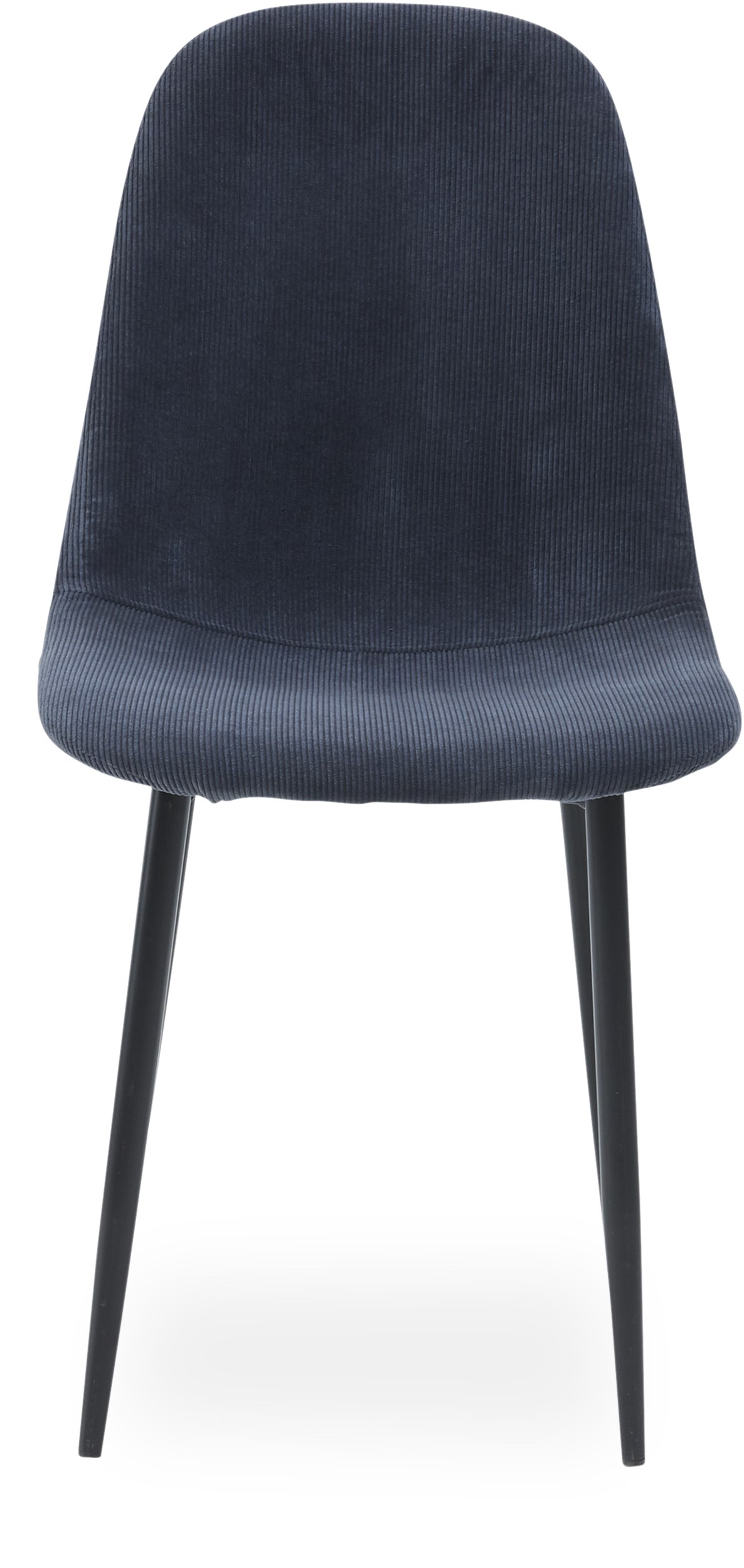 Timon Spisebordsstol - Sæde i Wave 040 slate grey fløjl og ben i sort pulverlakeret metal