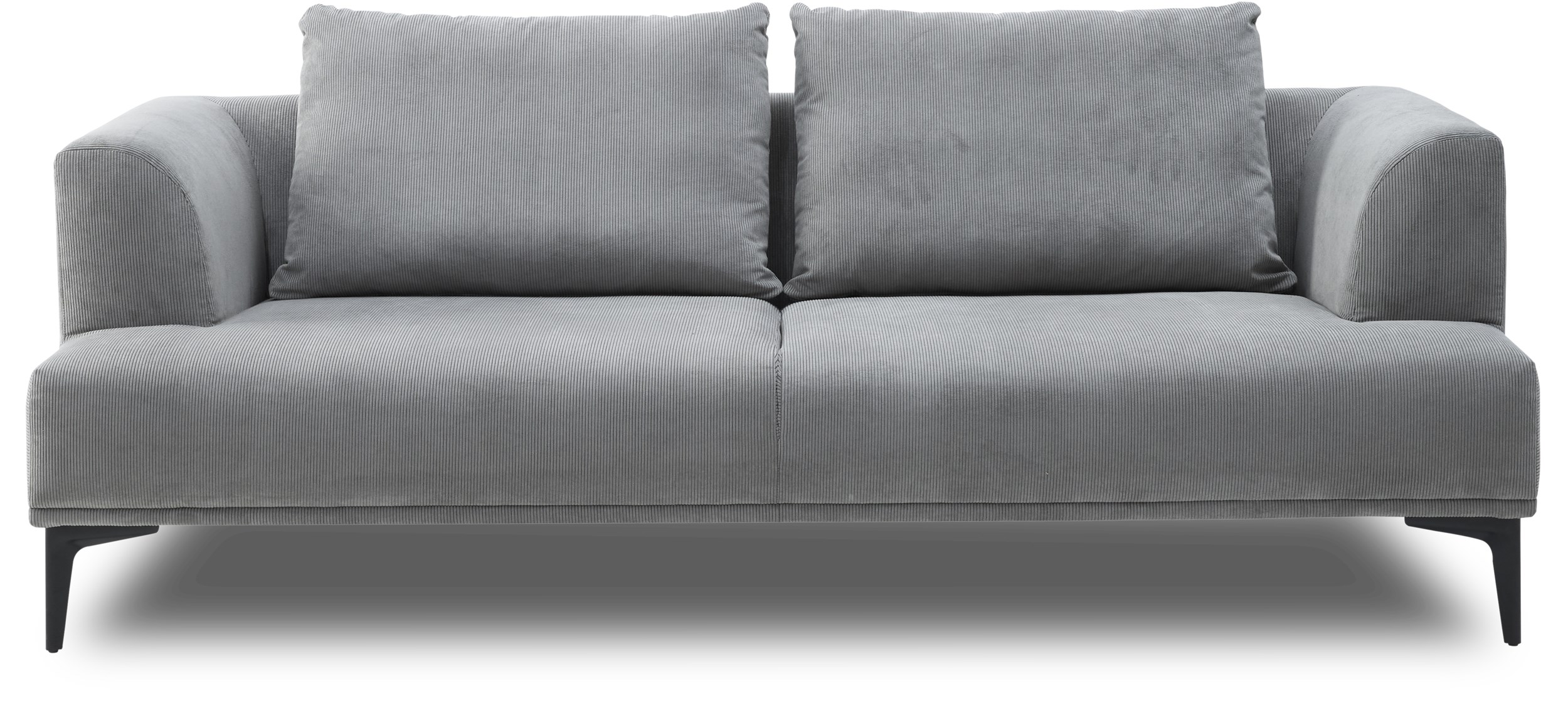 Reggio 2½ pers. Sofa - Jump 1958 Grey stof og ben i sort metal