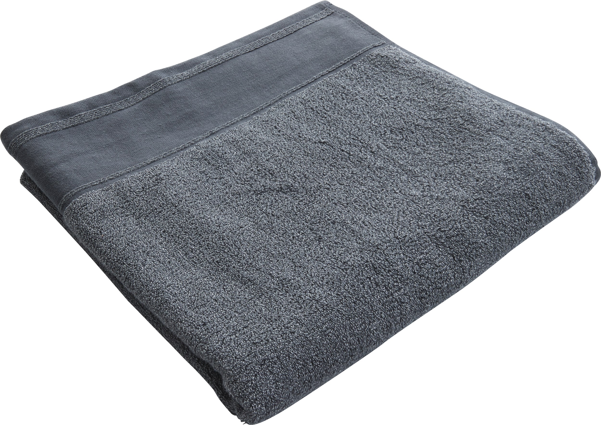 Sanddal Håndklæde 70 x 140 cm - Mørkegrå og Bomuld og genbrugs polyester