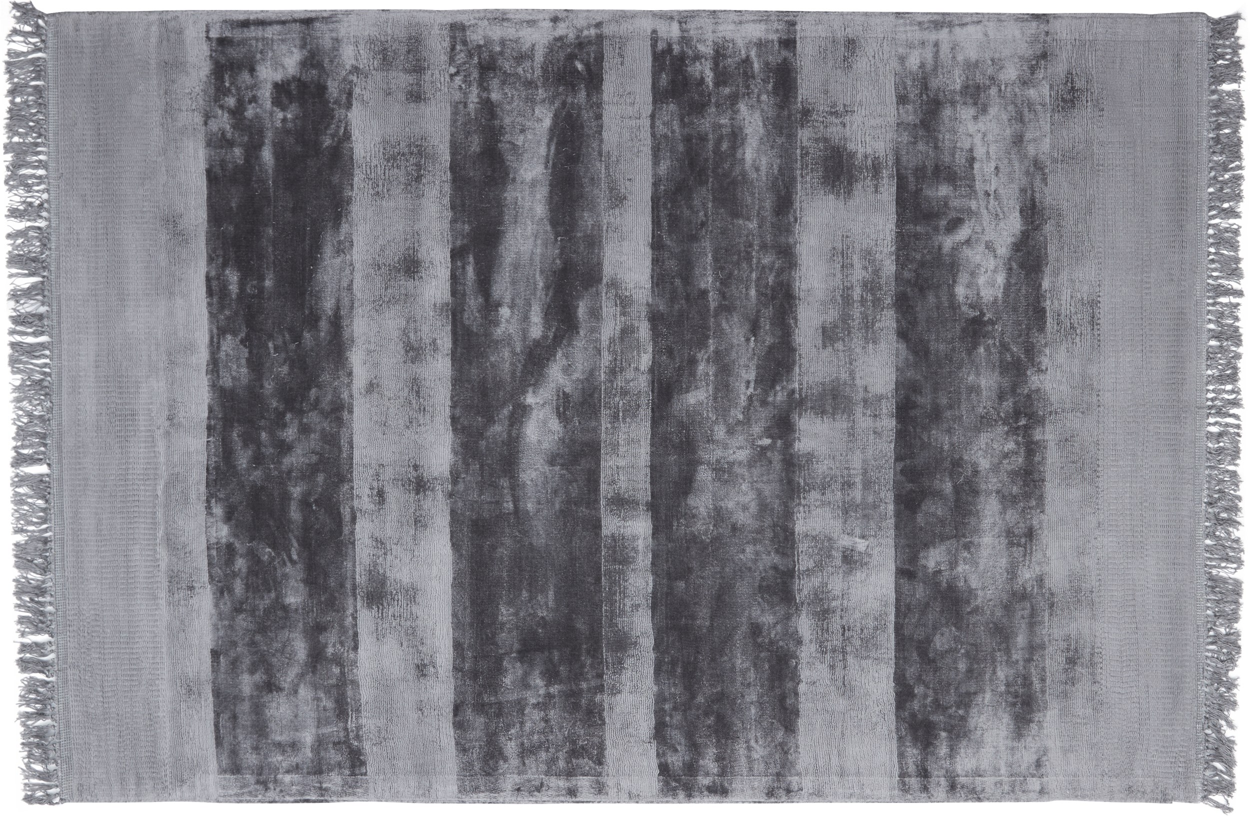 Nona Tuftet tæppe 190 x 290 cm - Frost gray viskose og Med frynser
