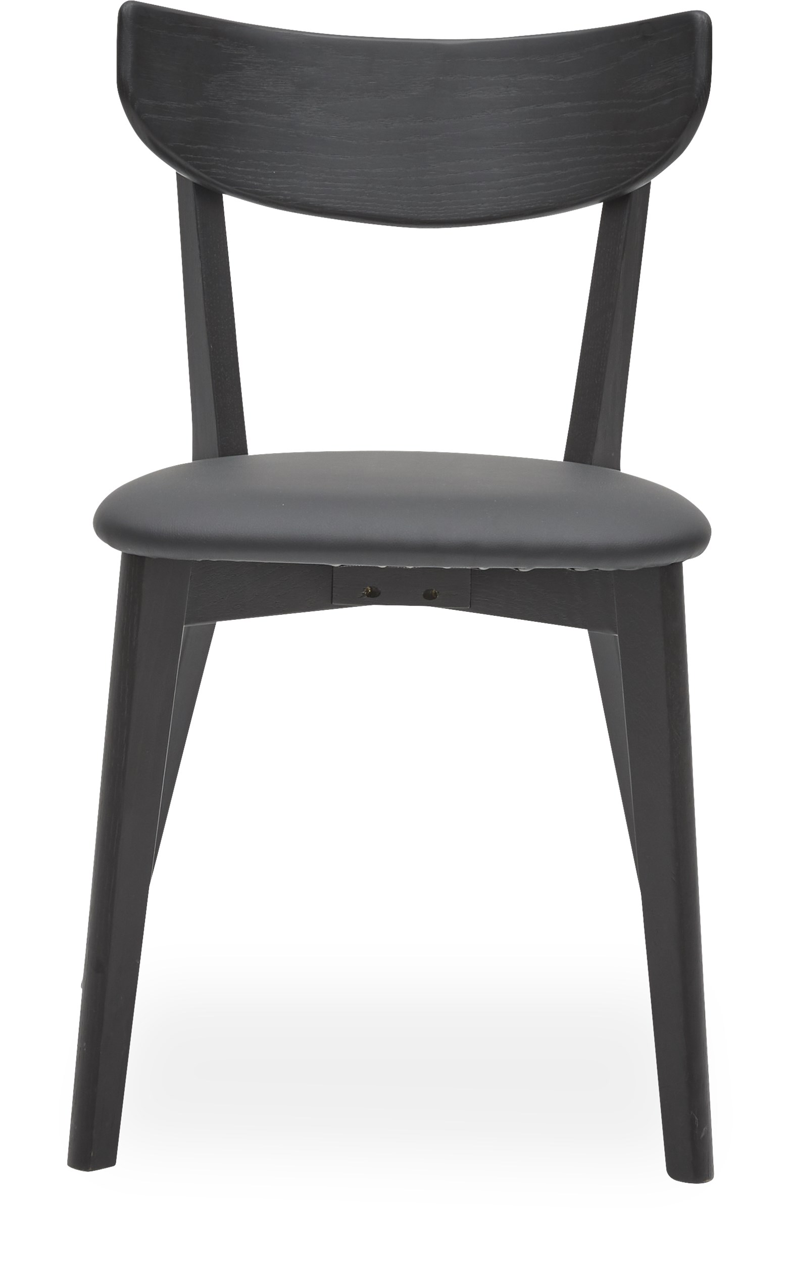 Noak Spisebordsstol - Sæde i sort kunstlæder