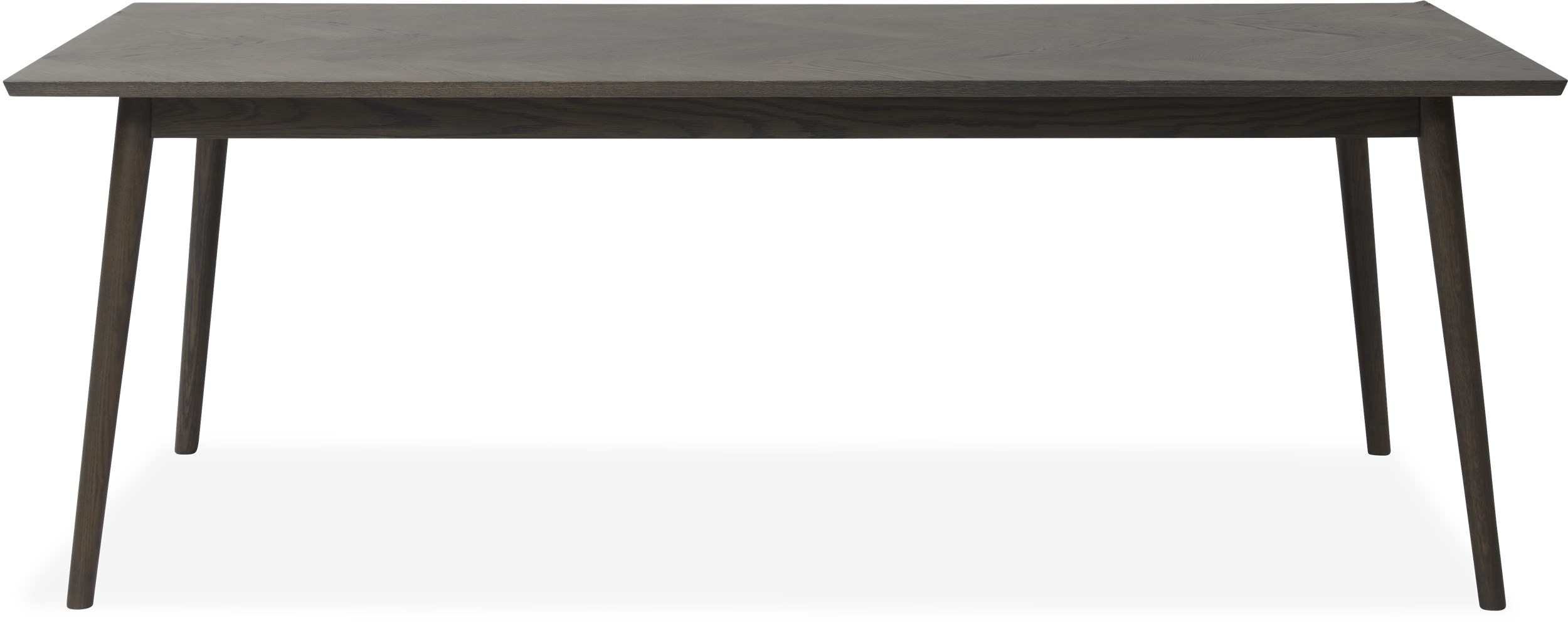 Richmond Spisebord 220 x 95 x 76,2 cm - Top i røgfarvet voksbehandlet egefinér og ben i røgfarvet voksbehandlet massiv eg