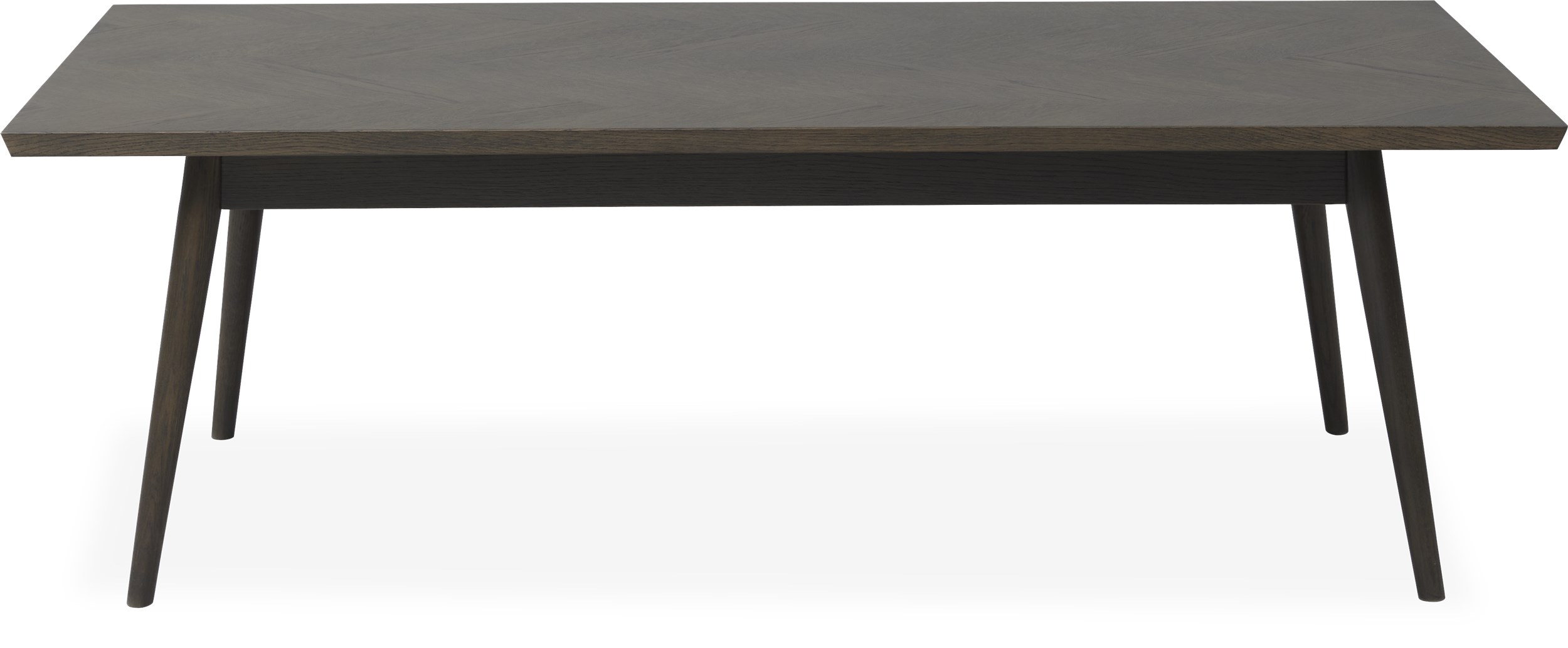 Richmond Sofabord 140 x 45 x 70 cm - Top i røgfarvet voksbehandlet egefinér og ben i røgfarvet voksbehandlet massiv eg