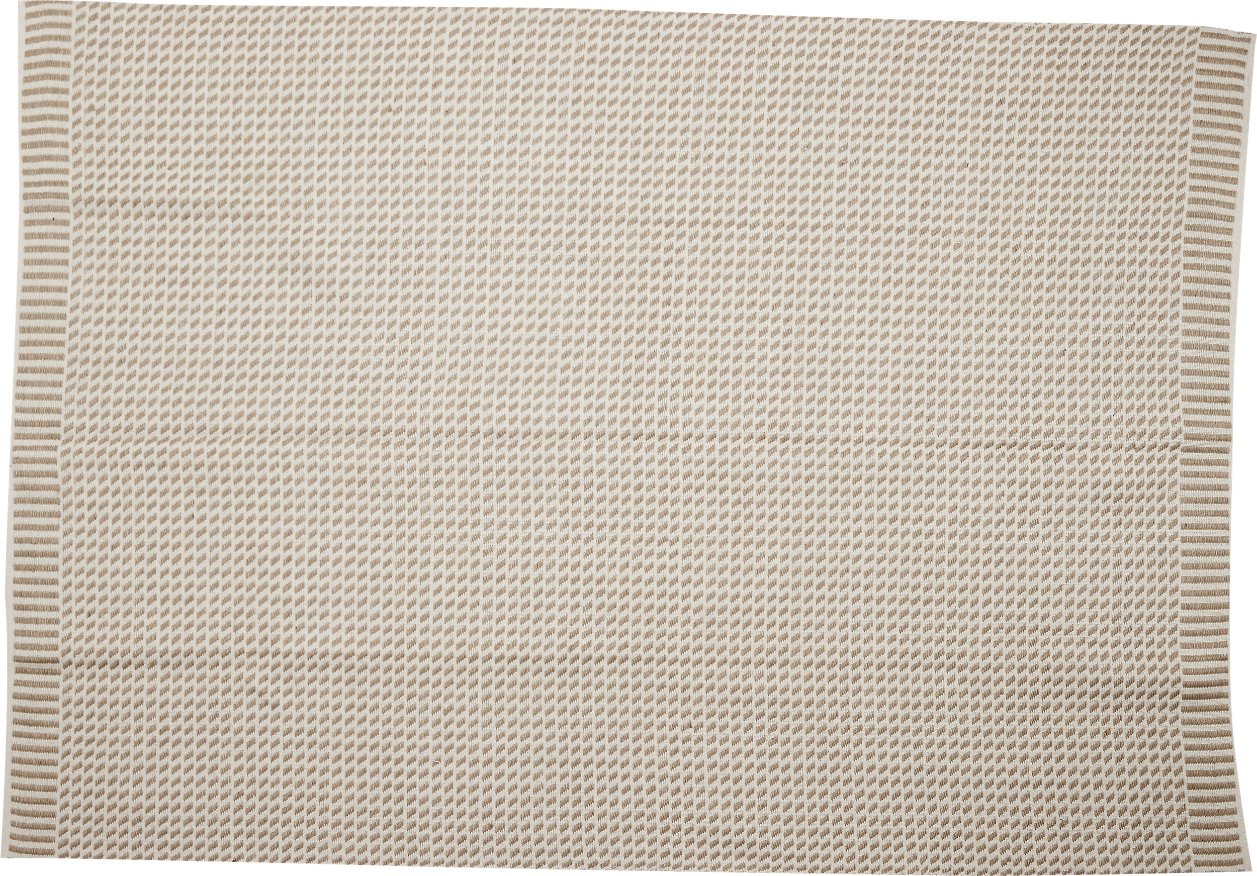 Tidana Jute tæppe 160 x 230 cm - Offwhite/natur farvet og Jute/bomuld