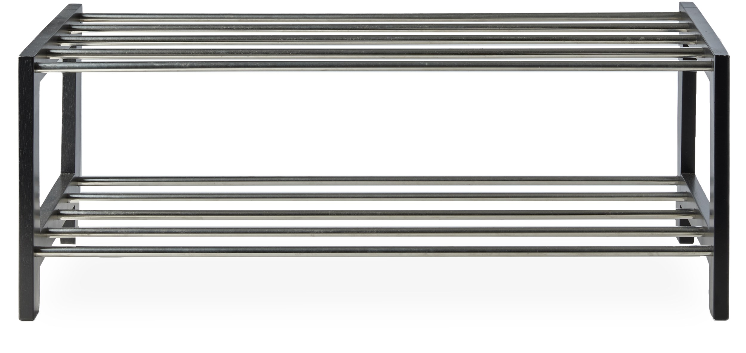 Rørbæk Skostativ 80 x 32 x 30 cm - Sortmalet birk