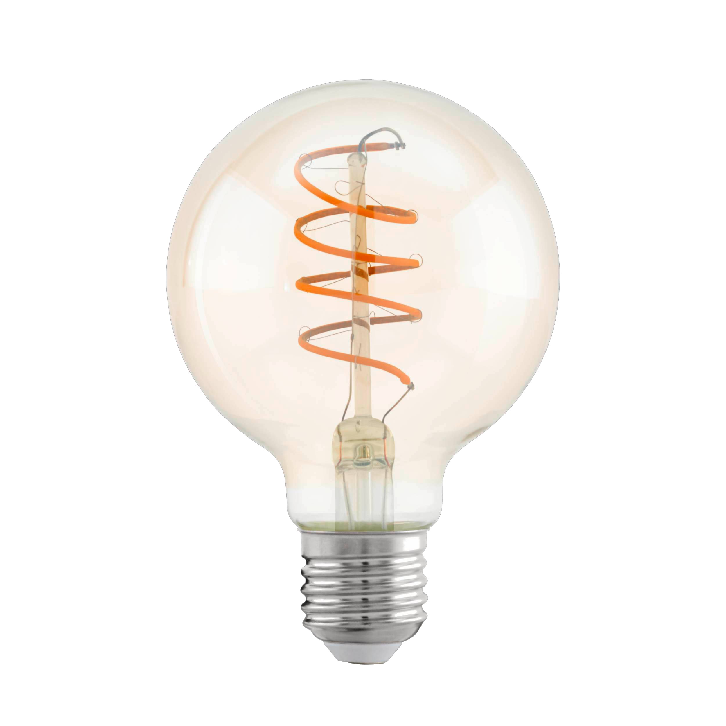 Eglo LED pære deko 13 x 8,5 x 8,5 cm sokkel e27 - Globe amber og 3 step dæmpbar
