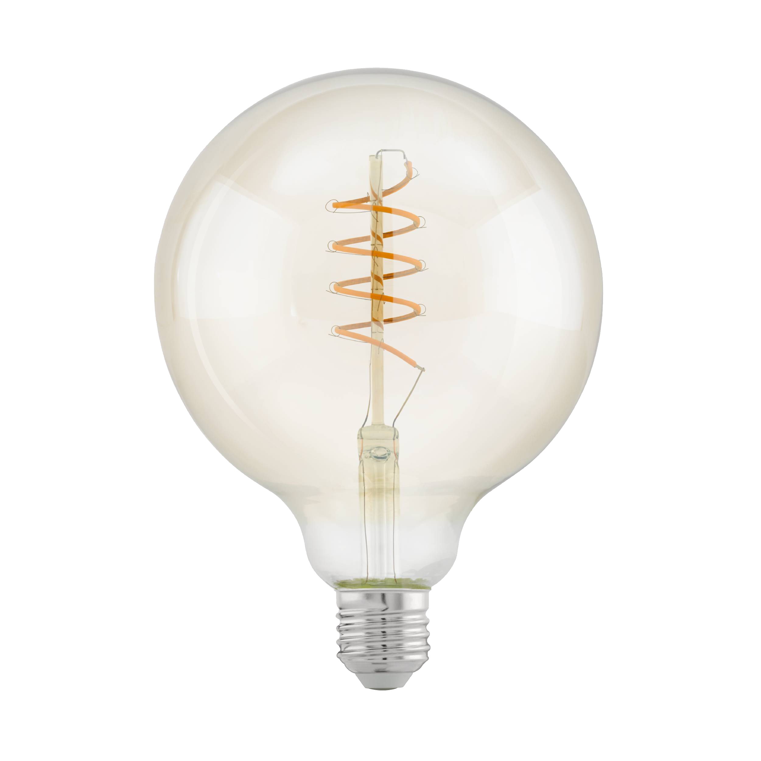 Eglo LED pære deko 18 x 13 x 13 cm sokkel e27 - Globe amber og 3 step dæmpbar