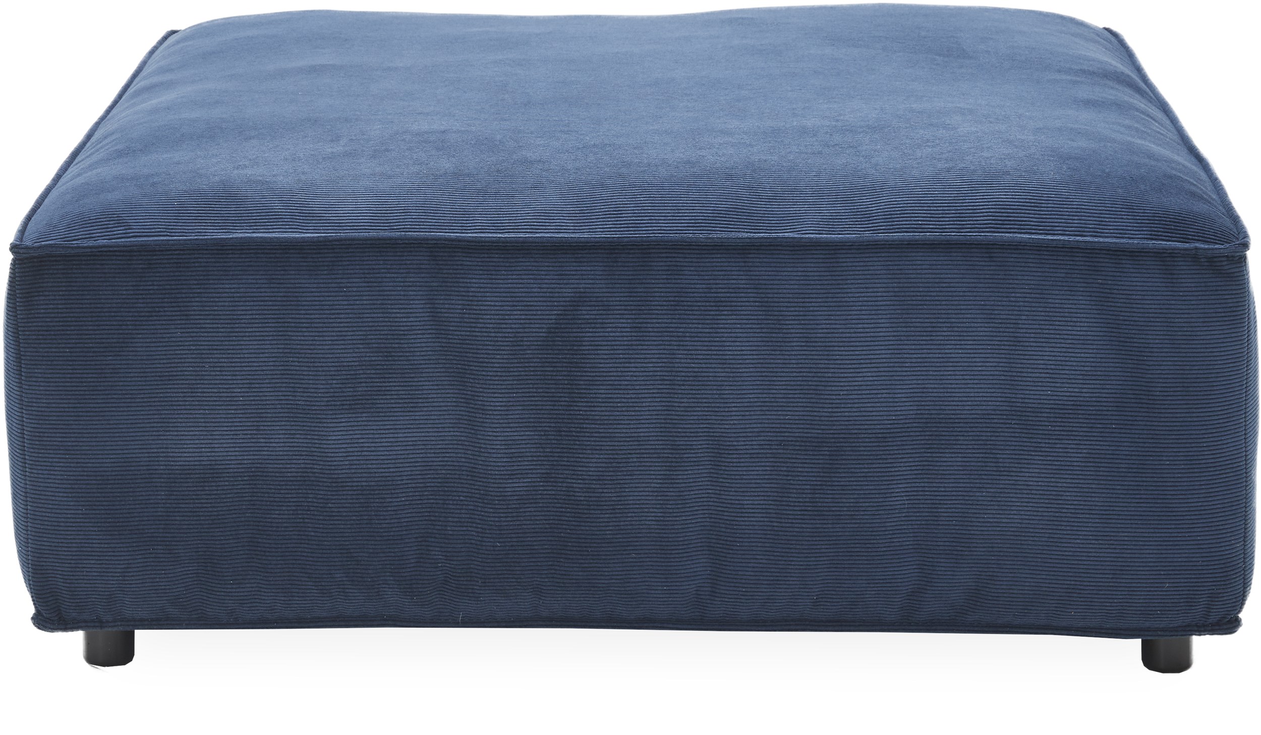 Norstrom Sofa puf - Wave 220 Royal blue stof og ben i sort plast