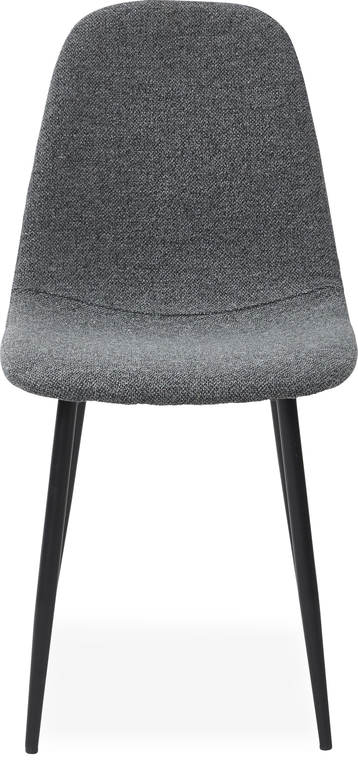 Timon Spisebordsstol - Sæde i 130 deep grey boucle st og ben i sort pulverlakeret metal
