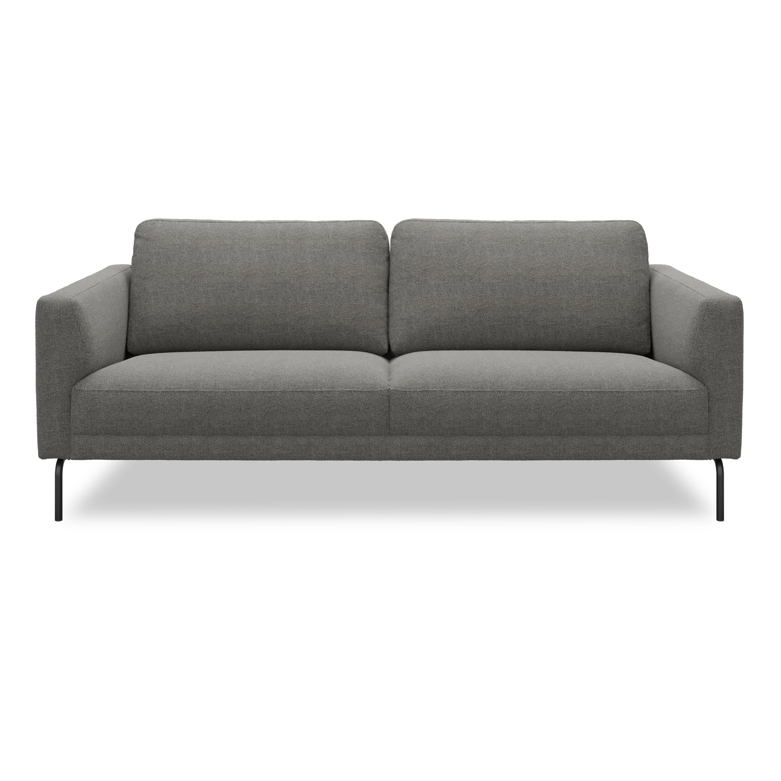 Springfield 3 pers Sofa - Rate 68 Dark grey stof og ben i sort metal