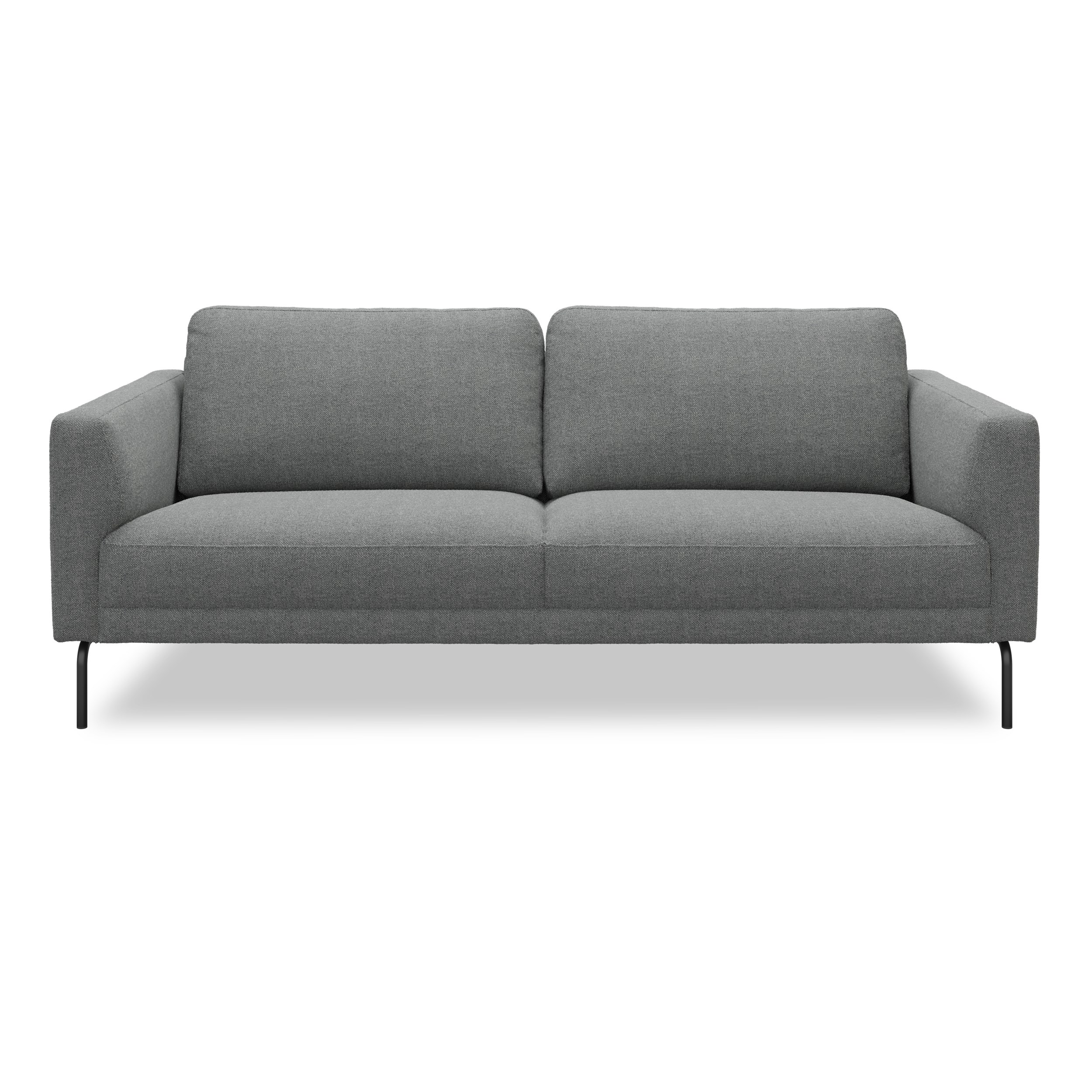 Springfield 3 pers Sofa - Rate 167 Zinc stof og ben i sort metal