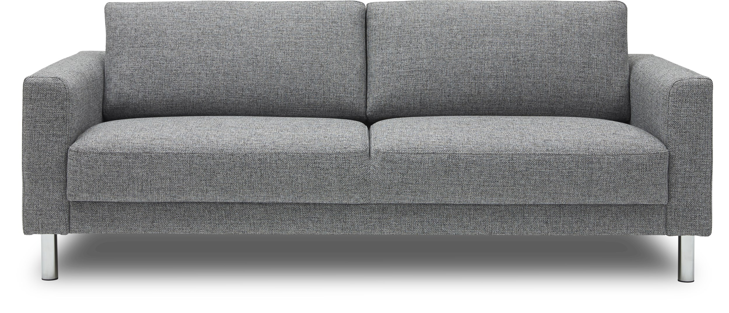 Cleveland 3 pers Sofa - Riviera 53 Light Grey stof, ben i krom og sæde i polyetherskum, ryg i polyetherskum