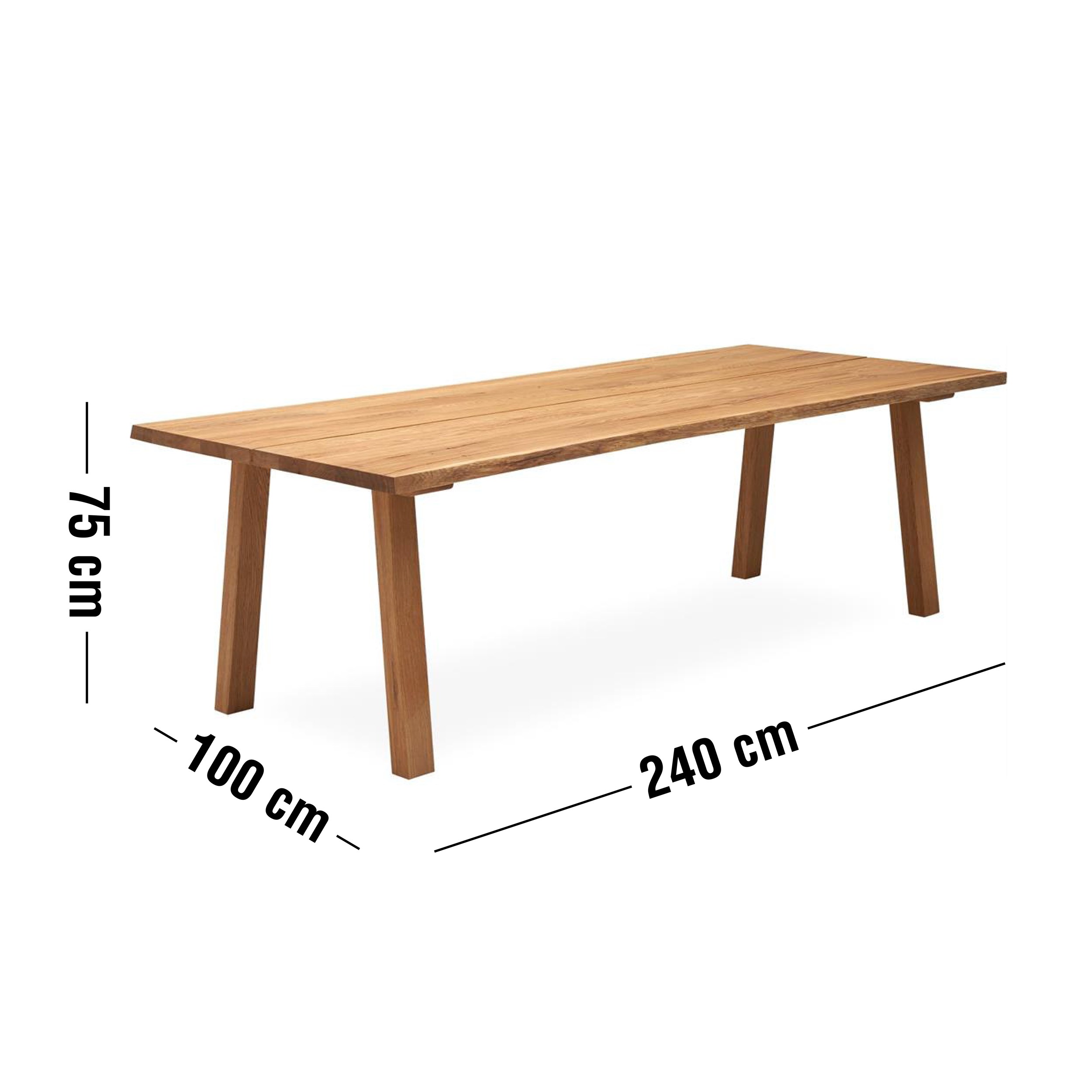 Timber 200 x 100 x 74 cm Spisebord 