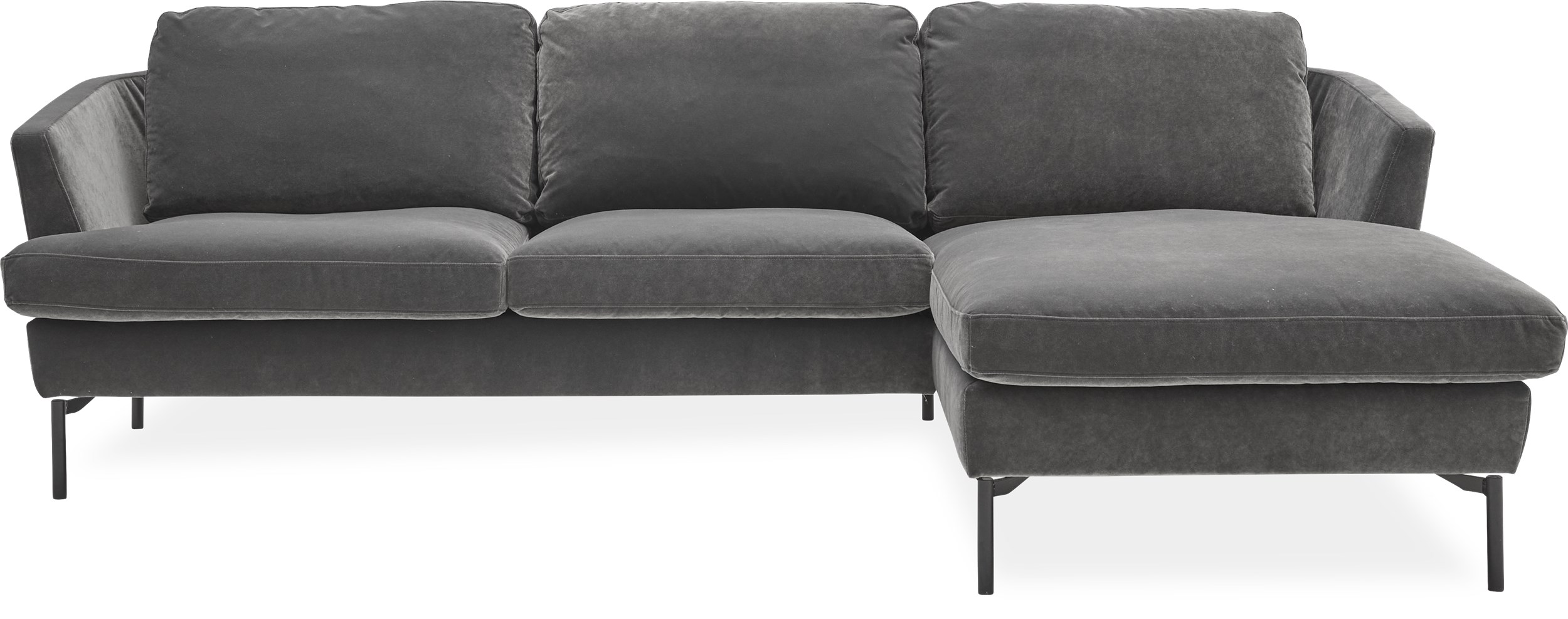 Timian lux højrevendt sofa med chaiselong