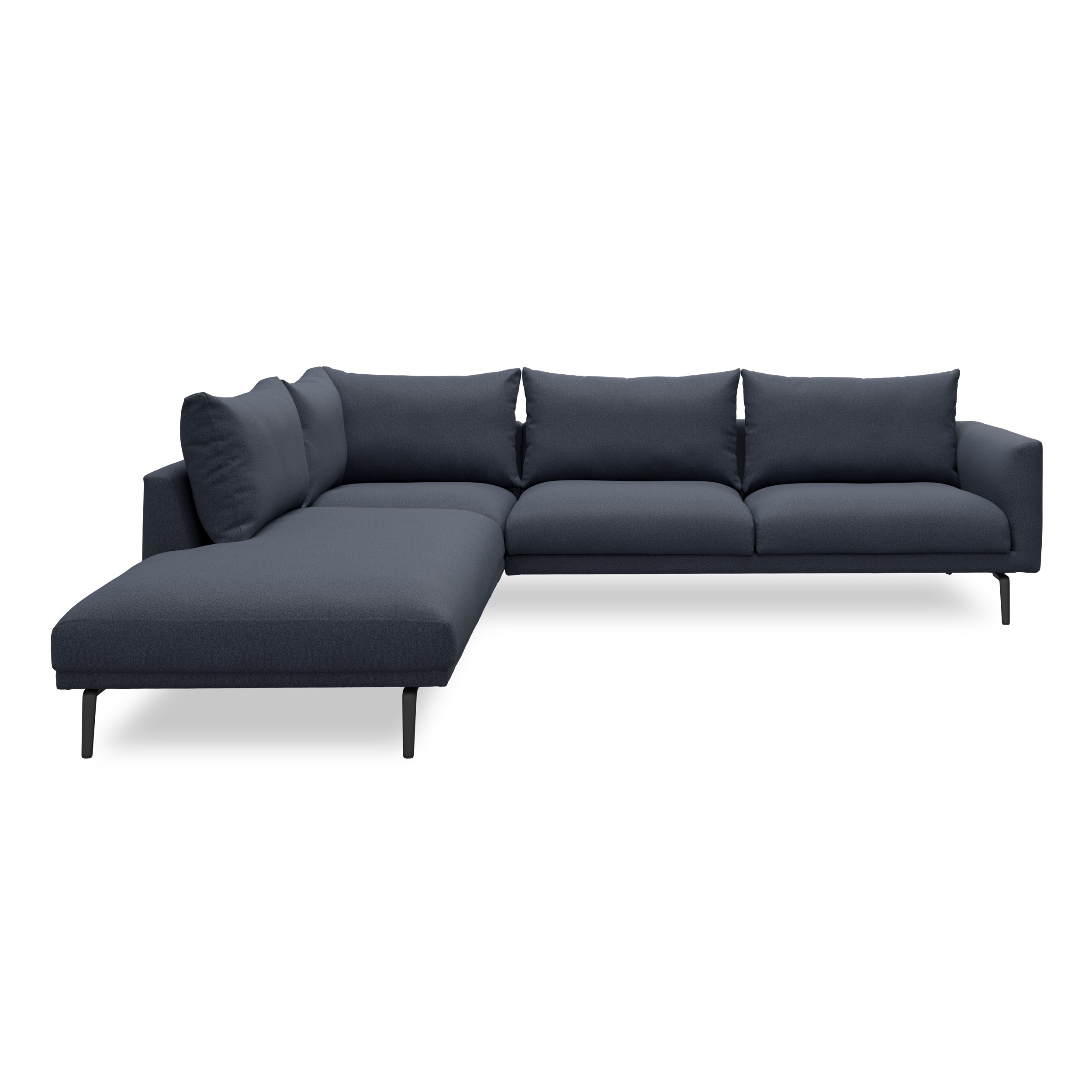 Hallsberg venstrevendt sofa med pufafslutning 