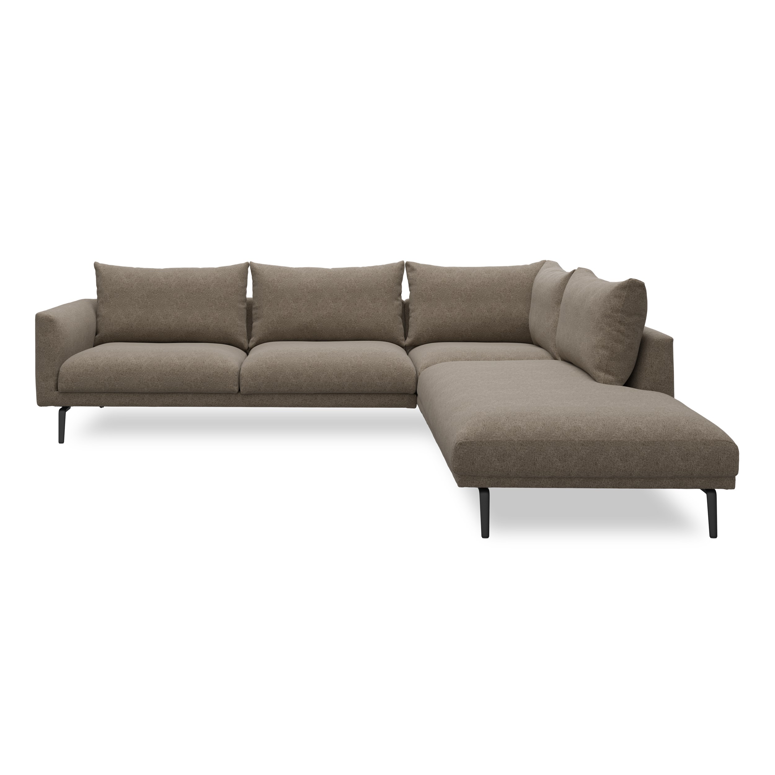 Hallsberg højrevendt sofa med pufafslutning 