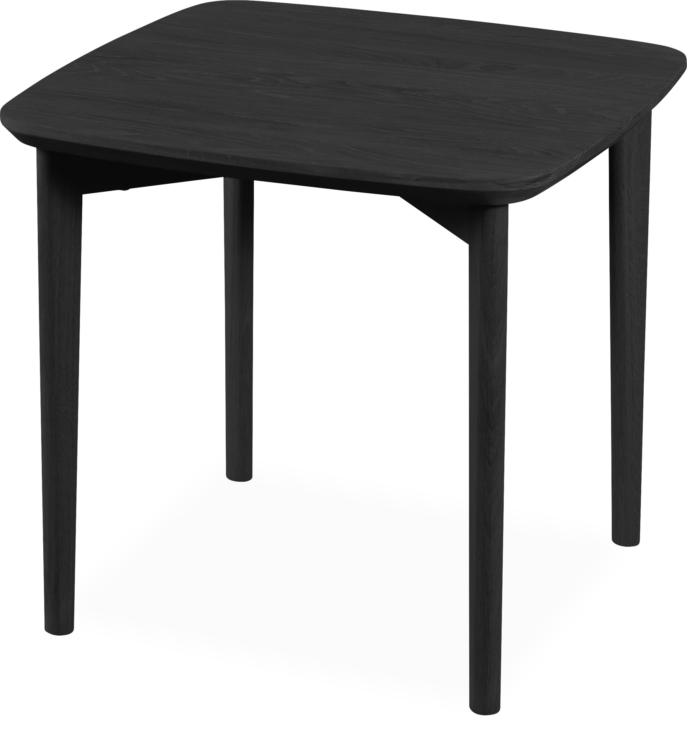 Skovby SM240/265w Sofabord med sort bordplade, sort kant + sorte ben