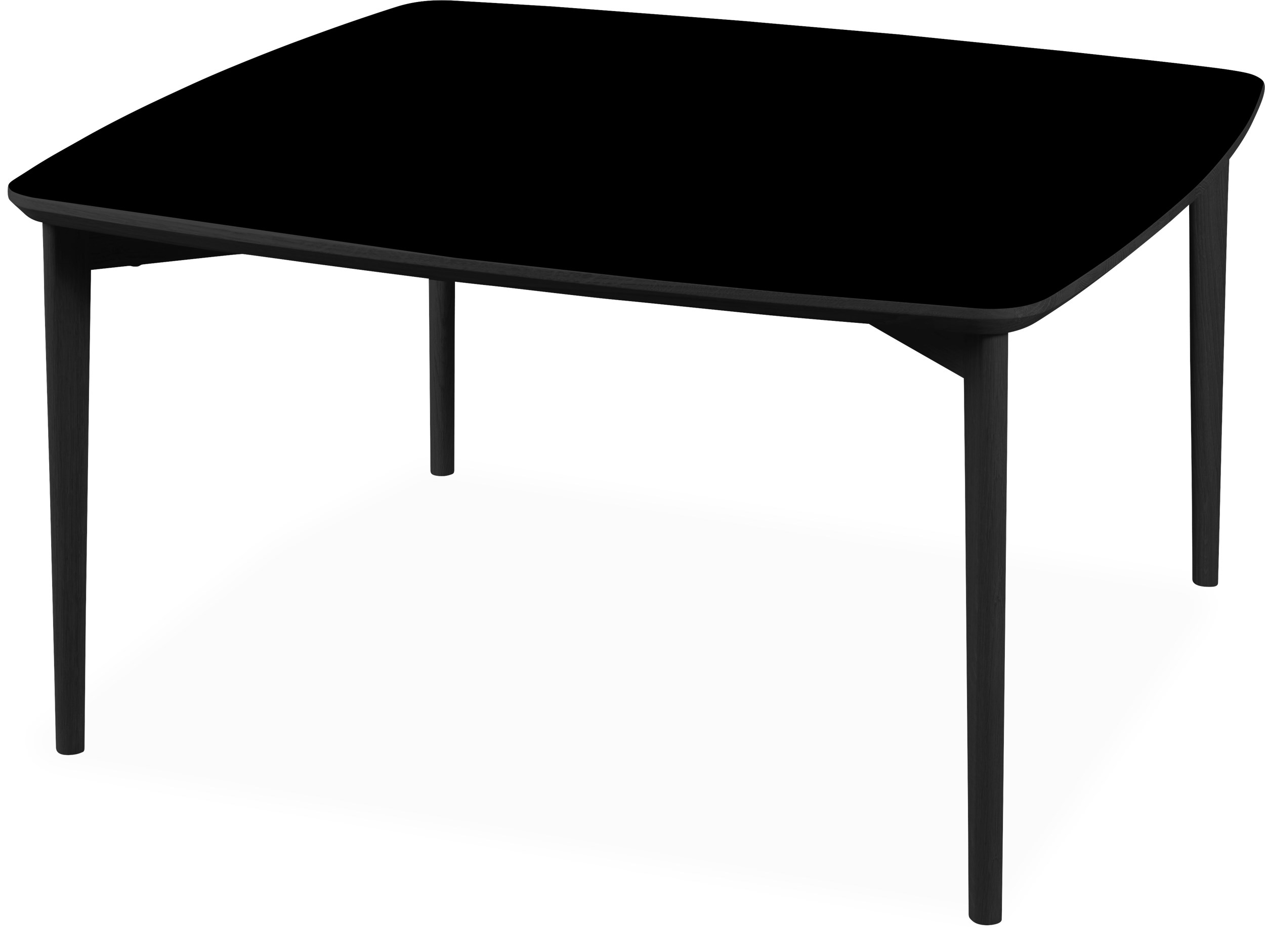 Skovby SM242/265 Sofabord med plade i sort nanolaminat + stel i sort træ