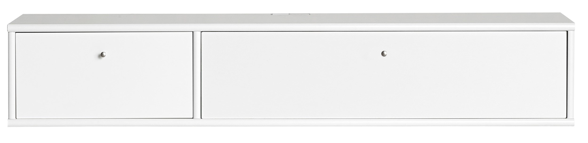 Mistral AV TV-møbel med 1 låge + 1 klap hvid