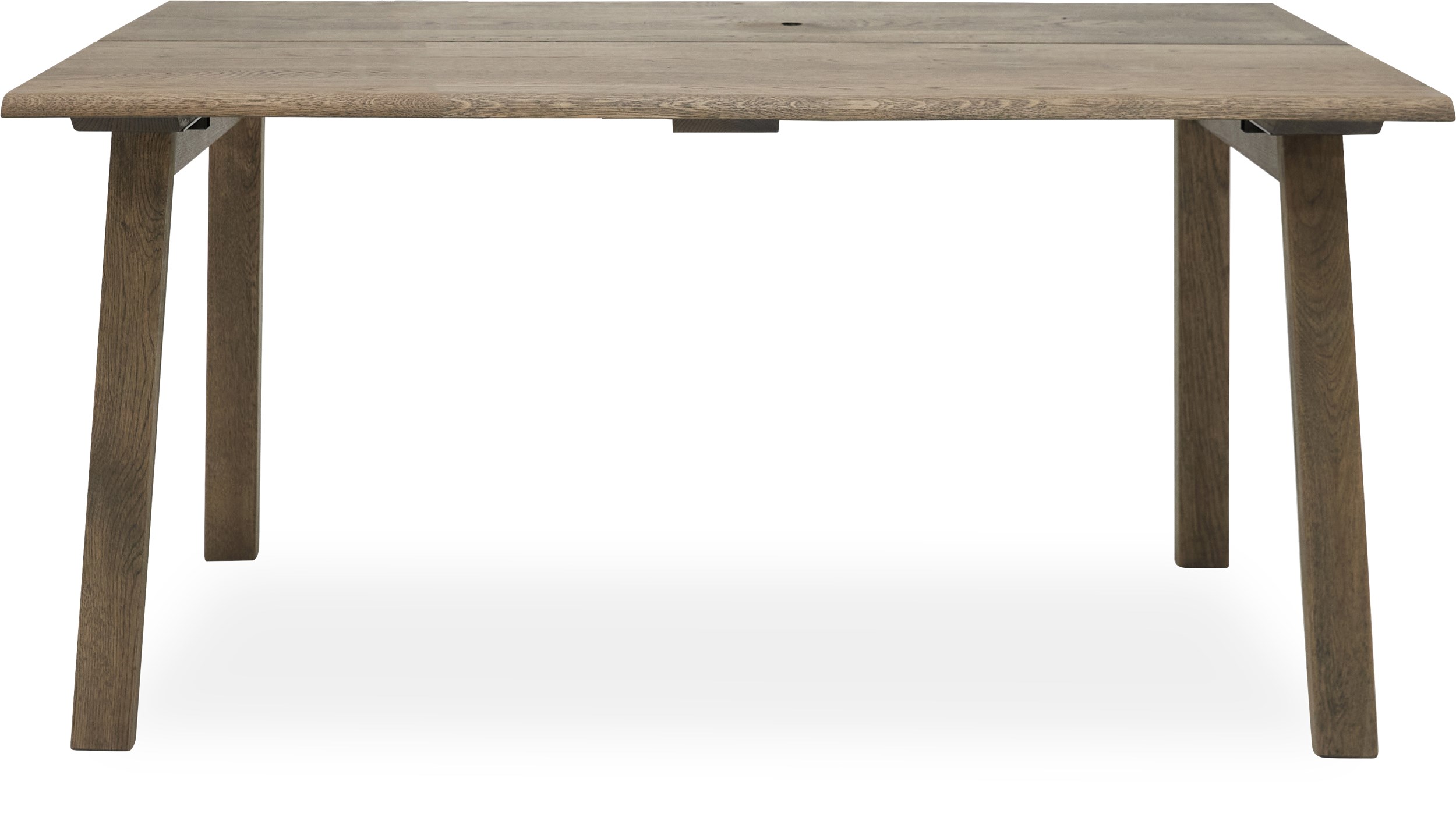True Spisebord 160 x 95 x 75 cm, plade + ben i mørkt træ