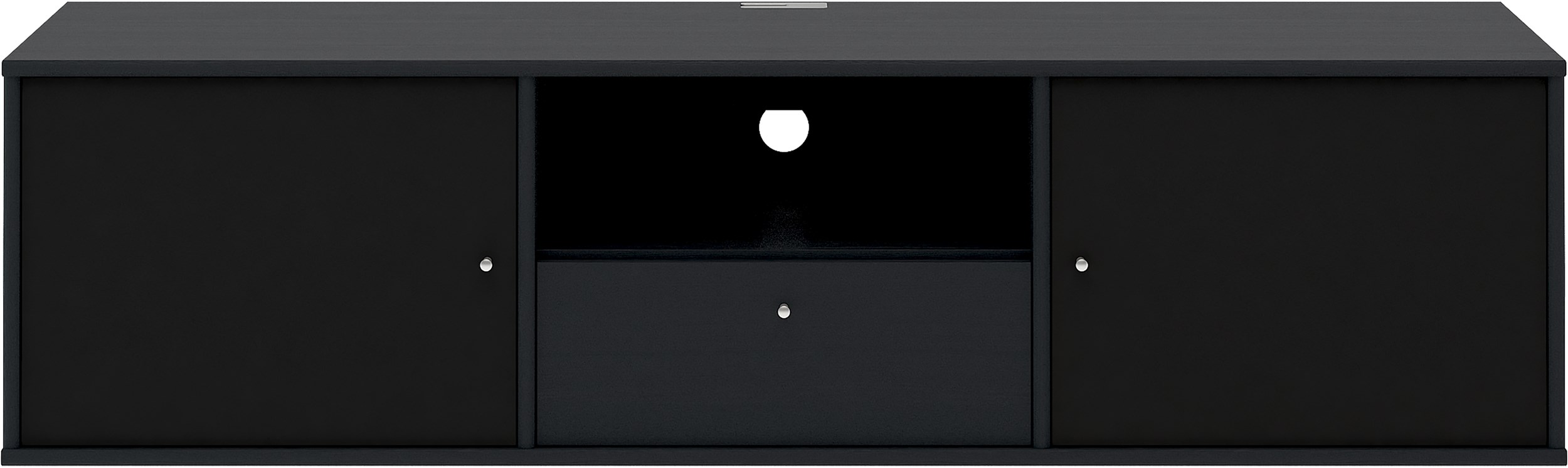 Mistral AV TV-møbel med 2 låger +1 skuffe sort