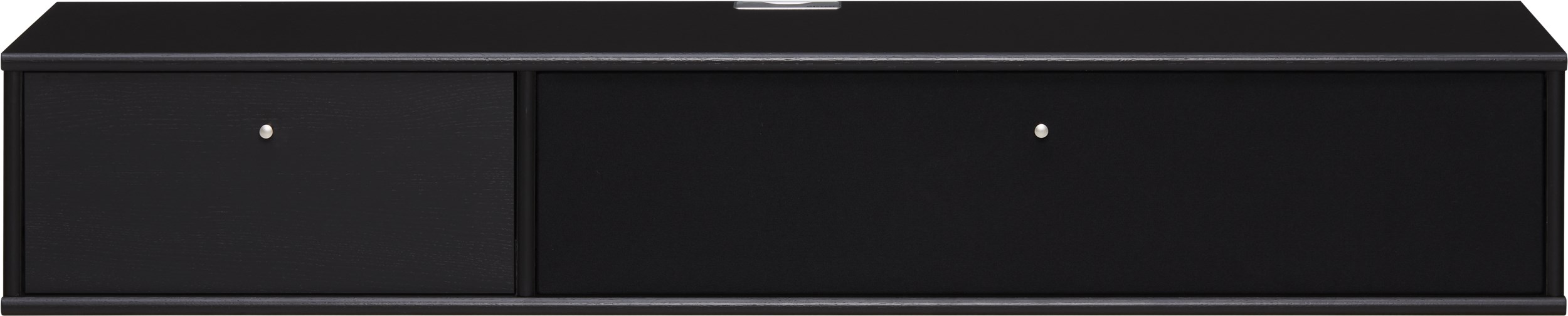 Mistral AV TV-møbel med 1 låge + 1 skuffe sort