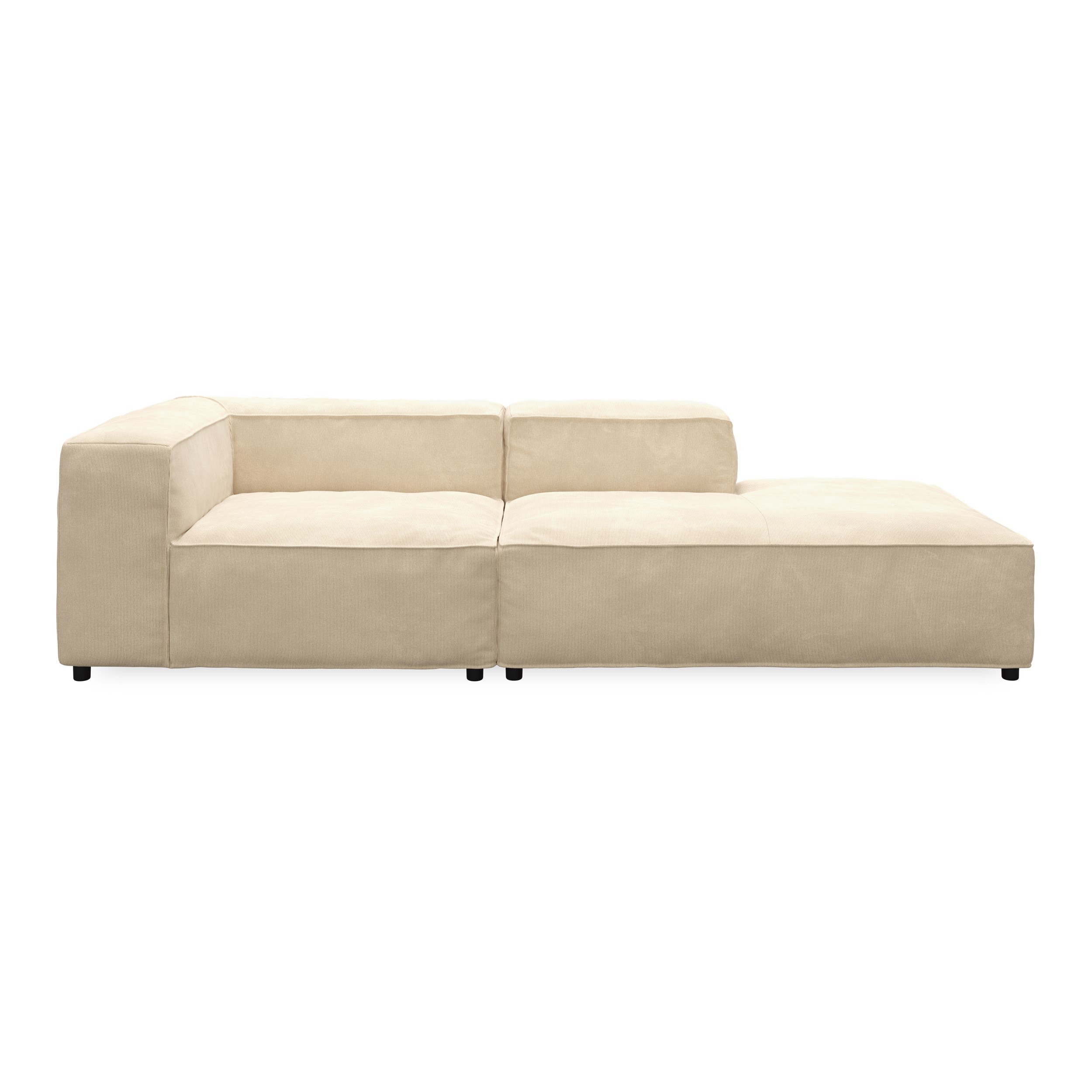 Nordstrom sofa med pufafslutning 