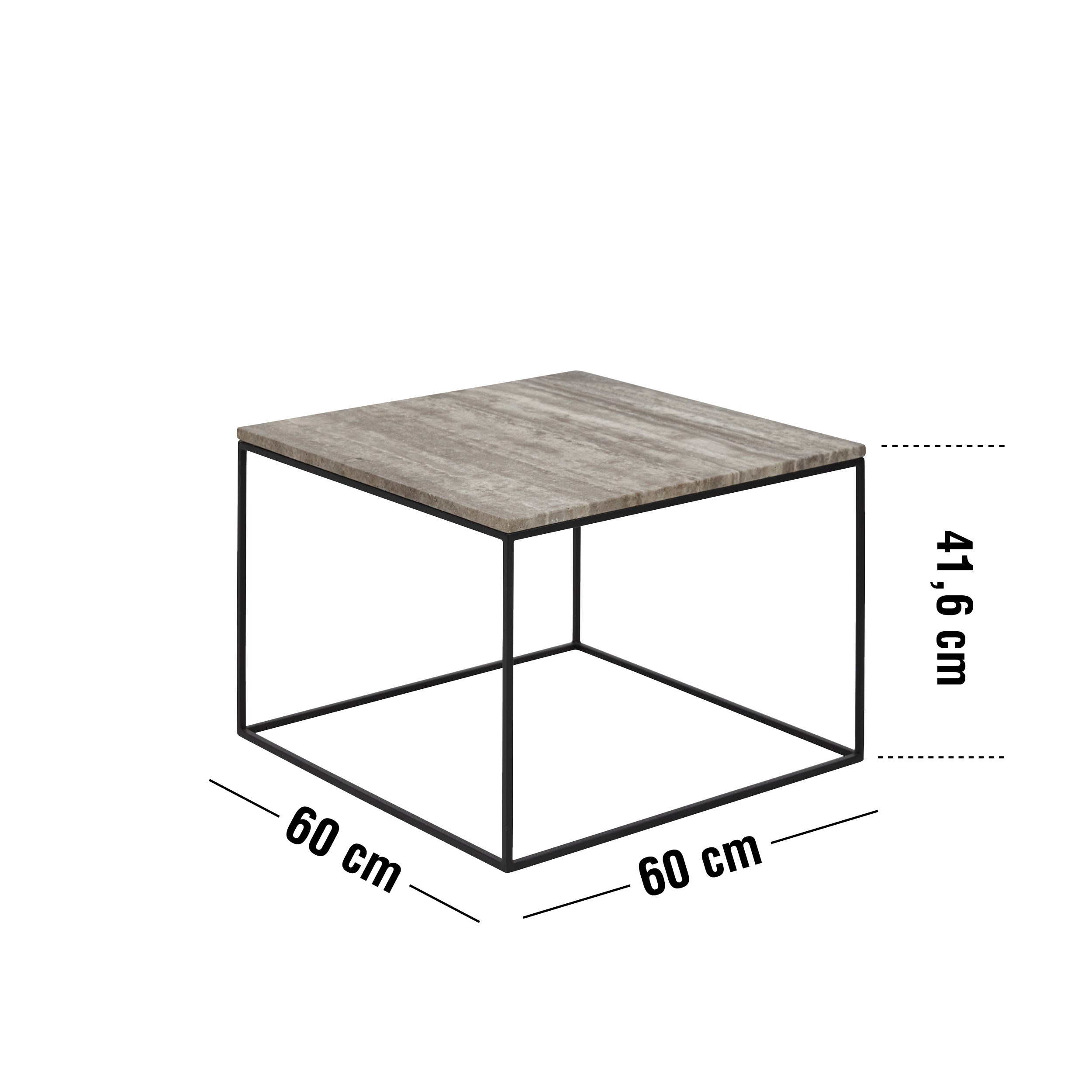 Uartig Tilsætningsstof Udgangspunktet Square Sofabord 60 x 41,6 x 60 cm