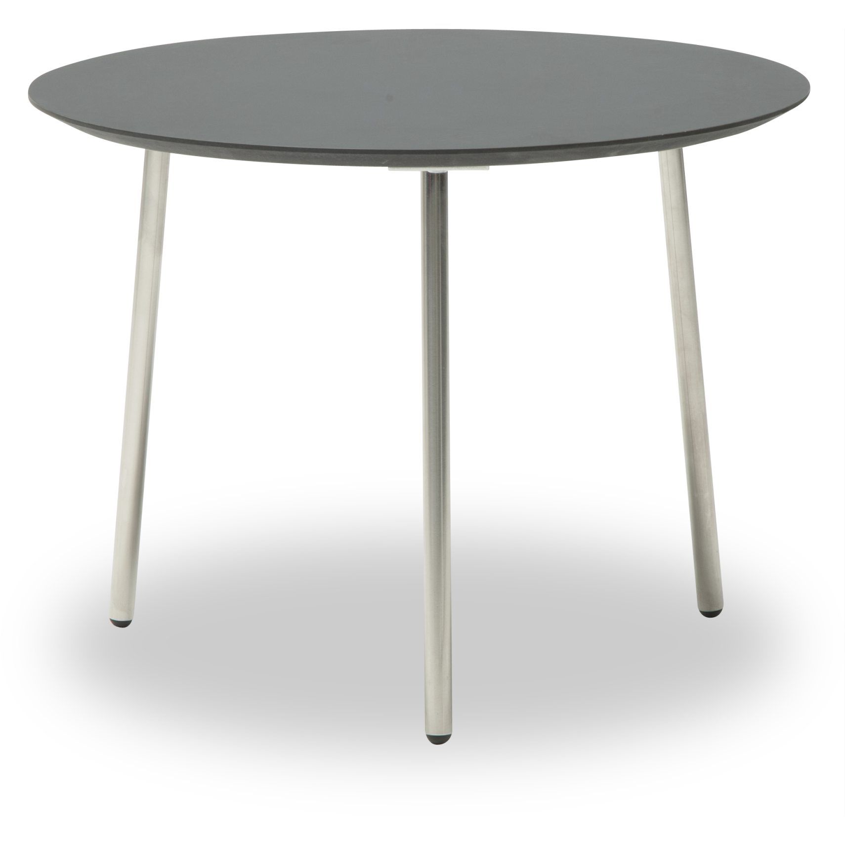 Spark Sofabord 55 x 40 x 45 cm - Laminat Sort, sort kant MDF og ben i børstet stål.