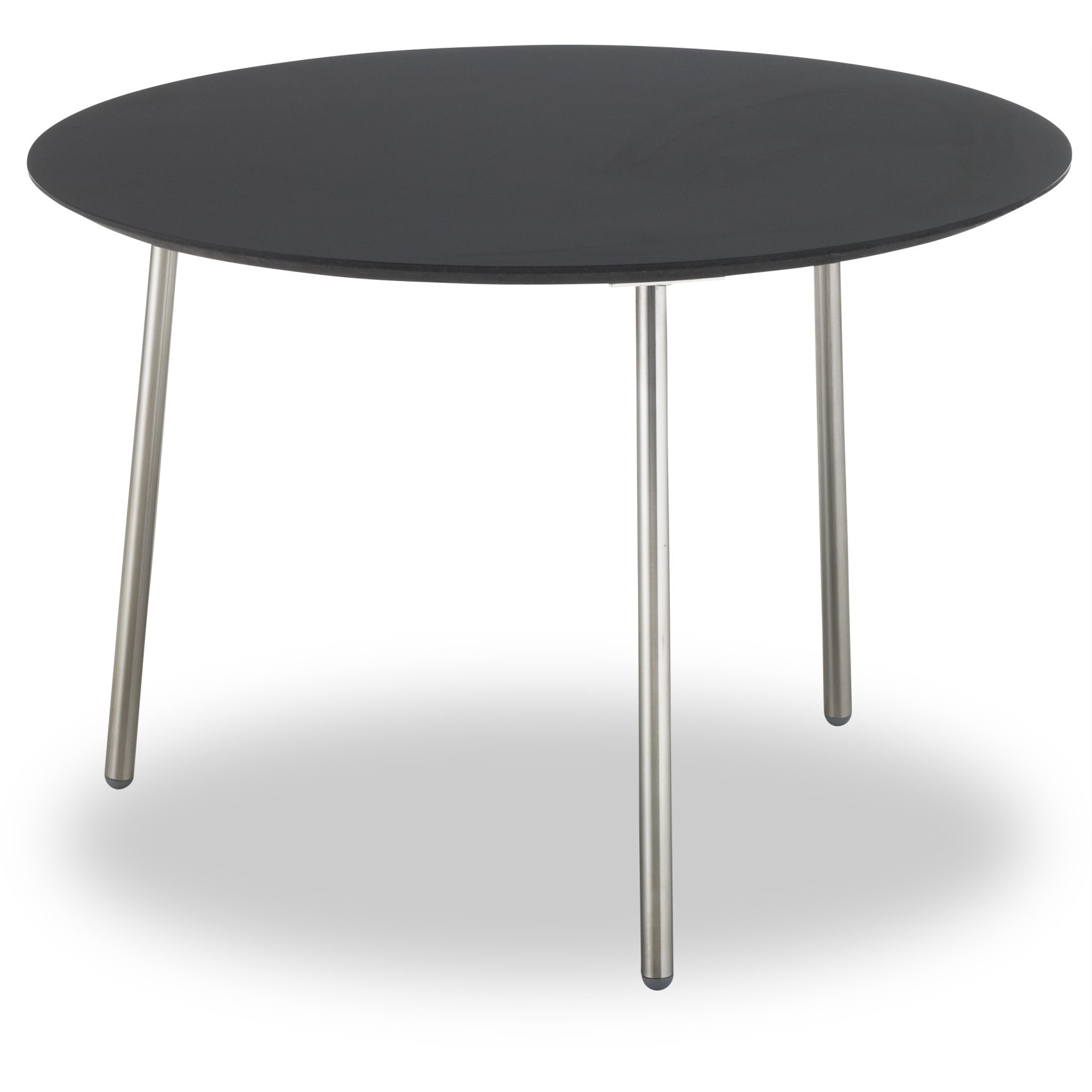 Spark Sofabord 65 x 45 x 55 cm - Laminat Sort, sort kant MDF og ben i børstet stål.