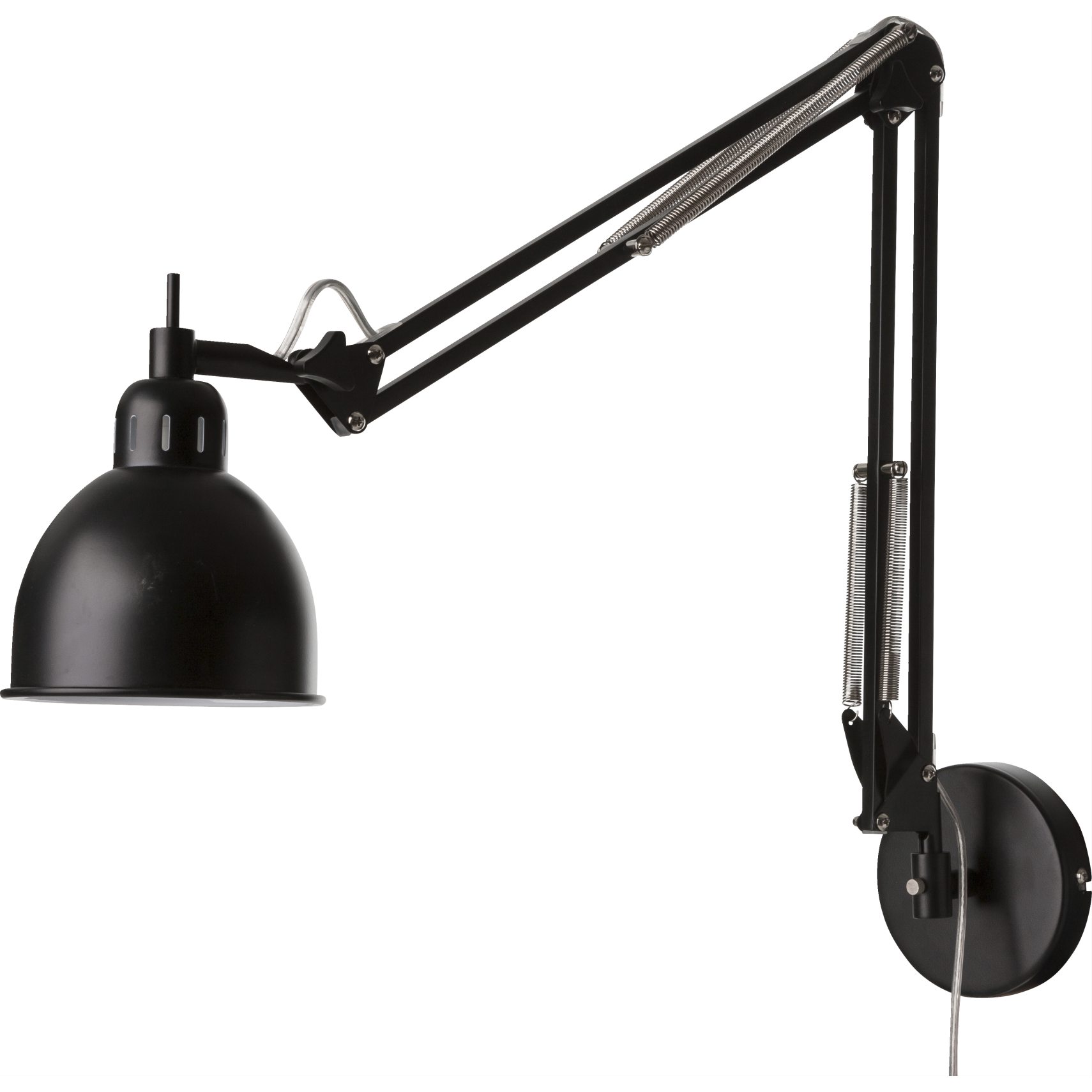 Job Væglampe 13,50 cm - Mat sort metalskærm og base