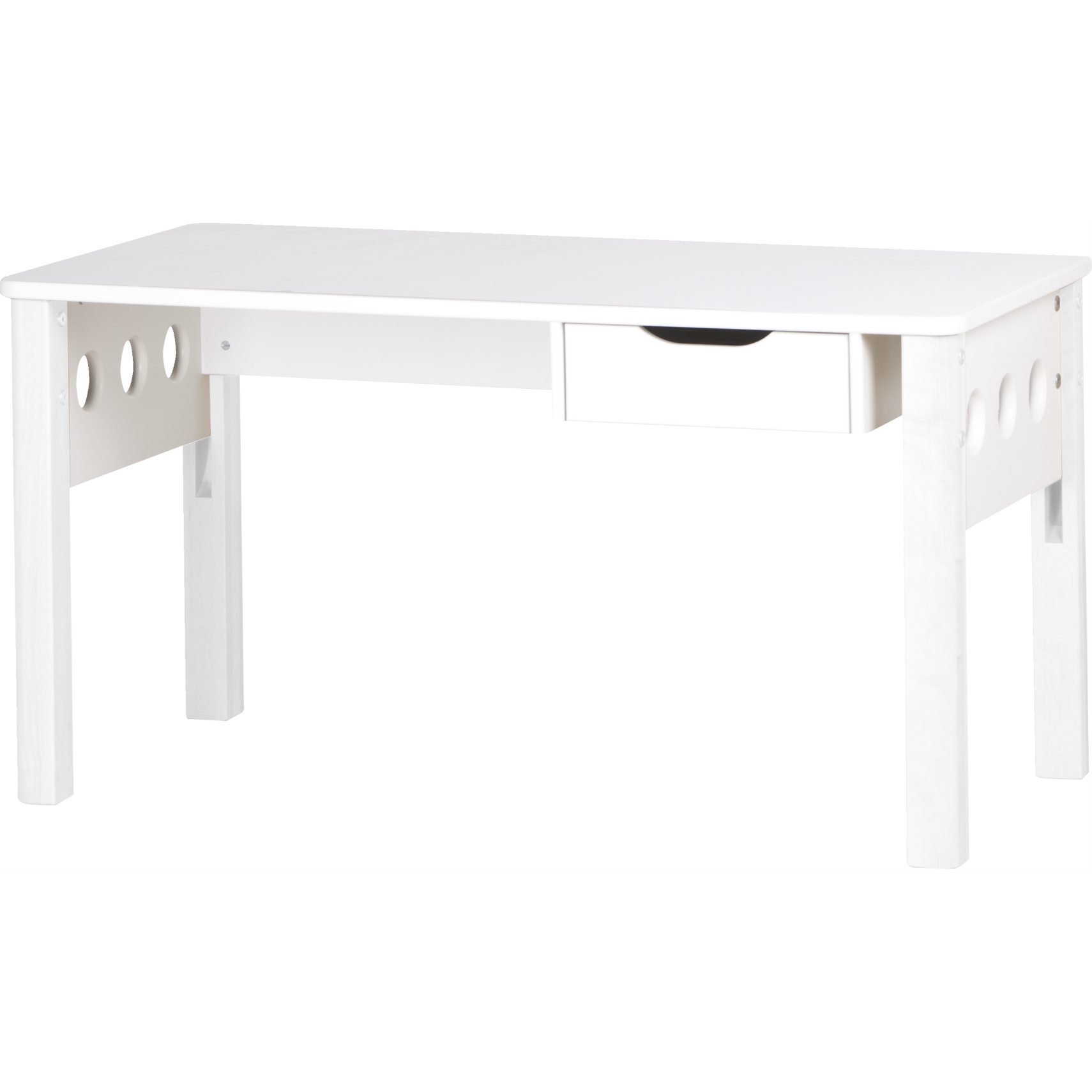 Flexa White Skrivebord - Hvidlakeret fyrretræ og ben i hvidlakeret birk